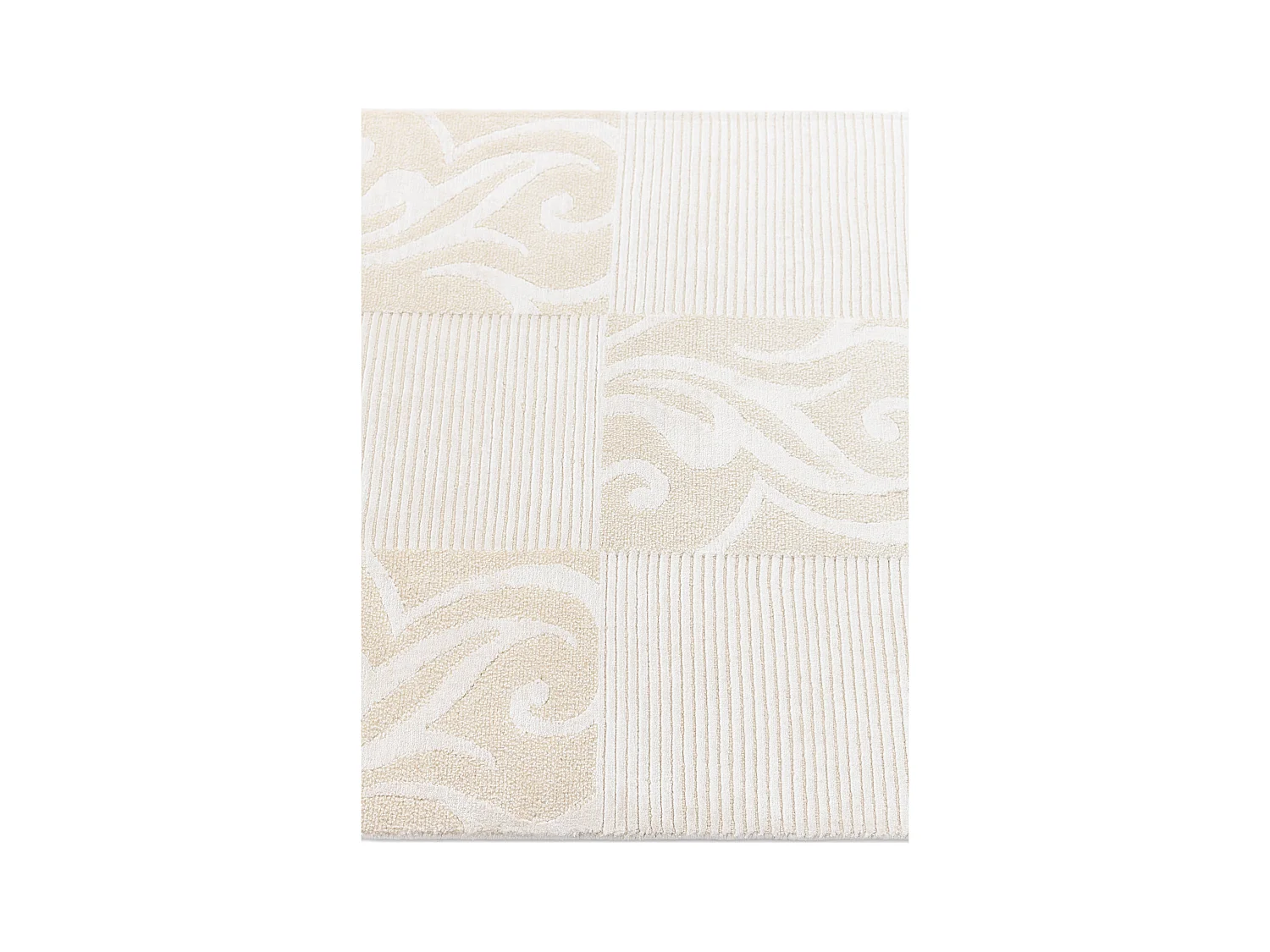 Tapis de couloir en laine 79x406 beige Darya