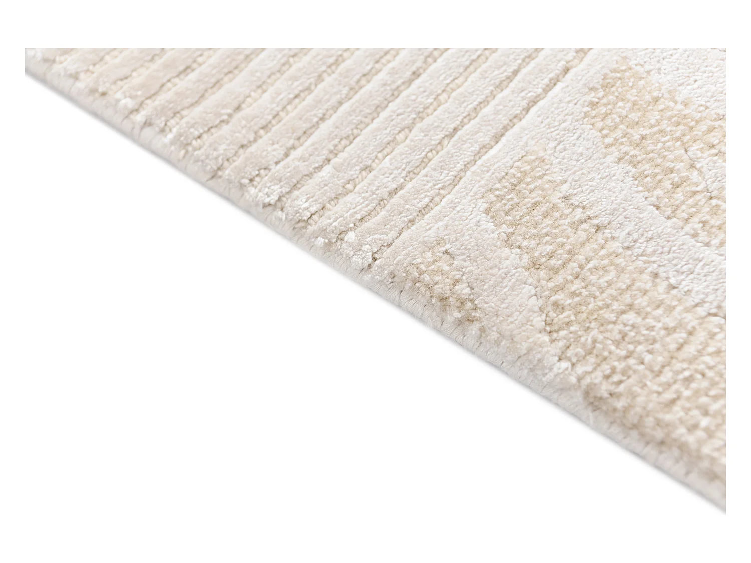 Tapis de couloir en laine 79x406 beige Darya