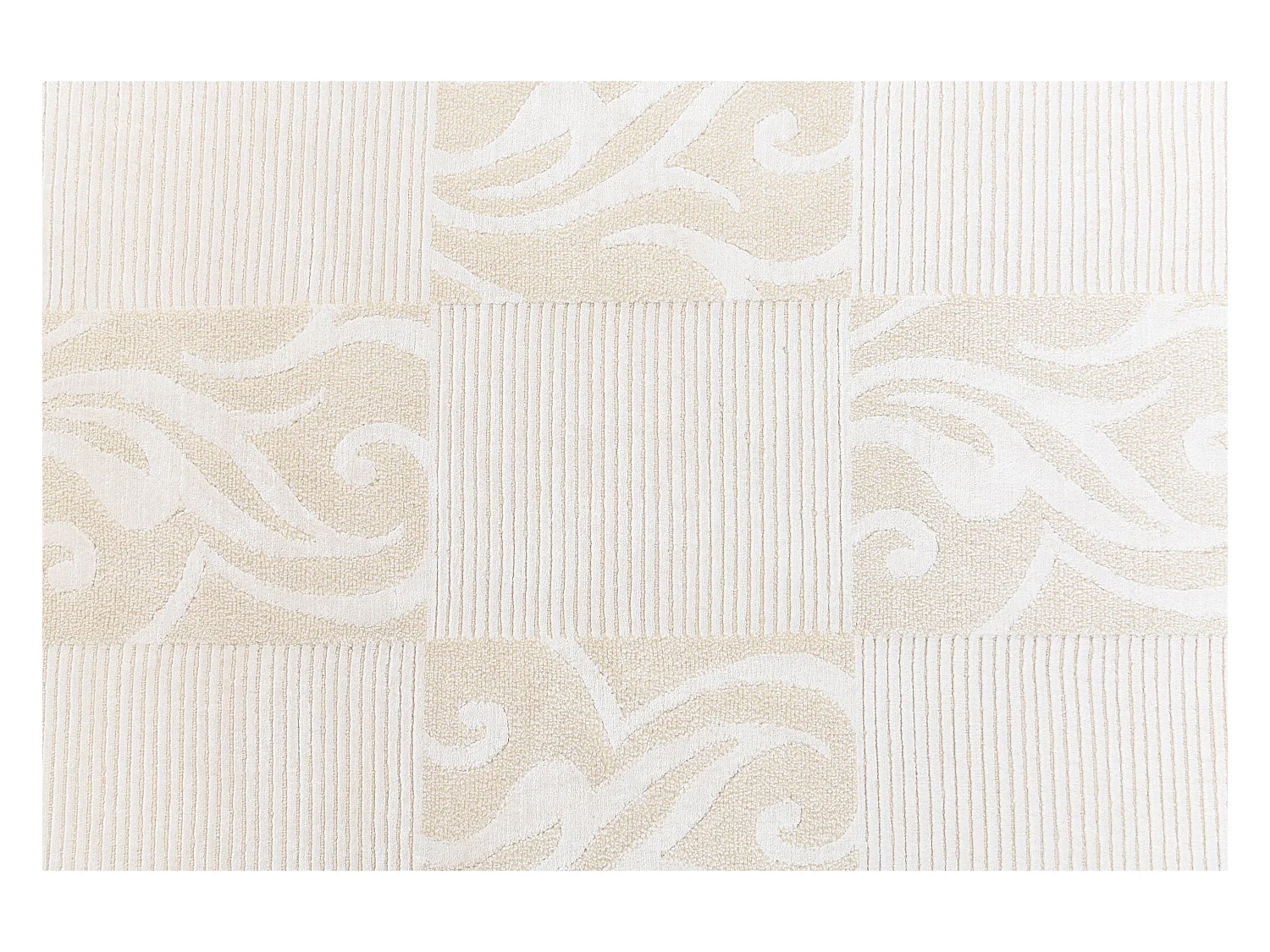 Tapis de couloir en laine 79x406 beige Darya