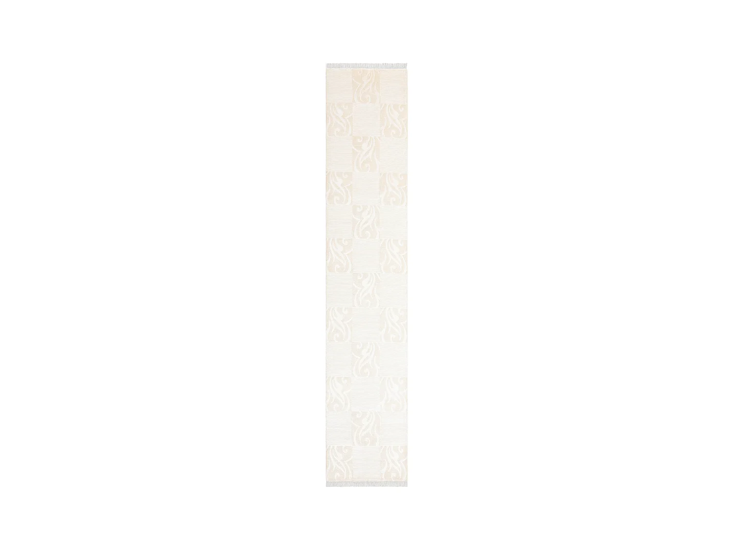 Tapis de couloir en laine 79x406 beige Darya