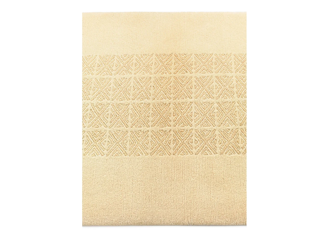 Tapis de couloir en laine 86x297 jaune Darya