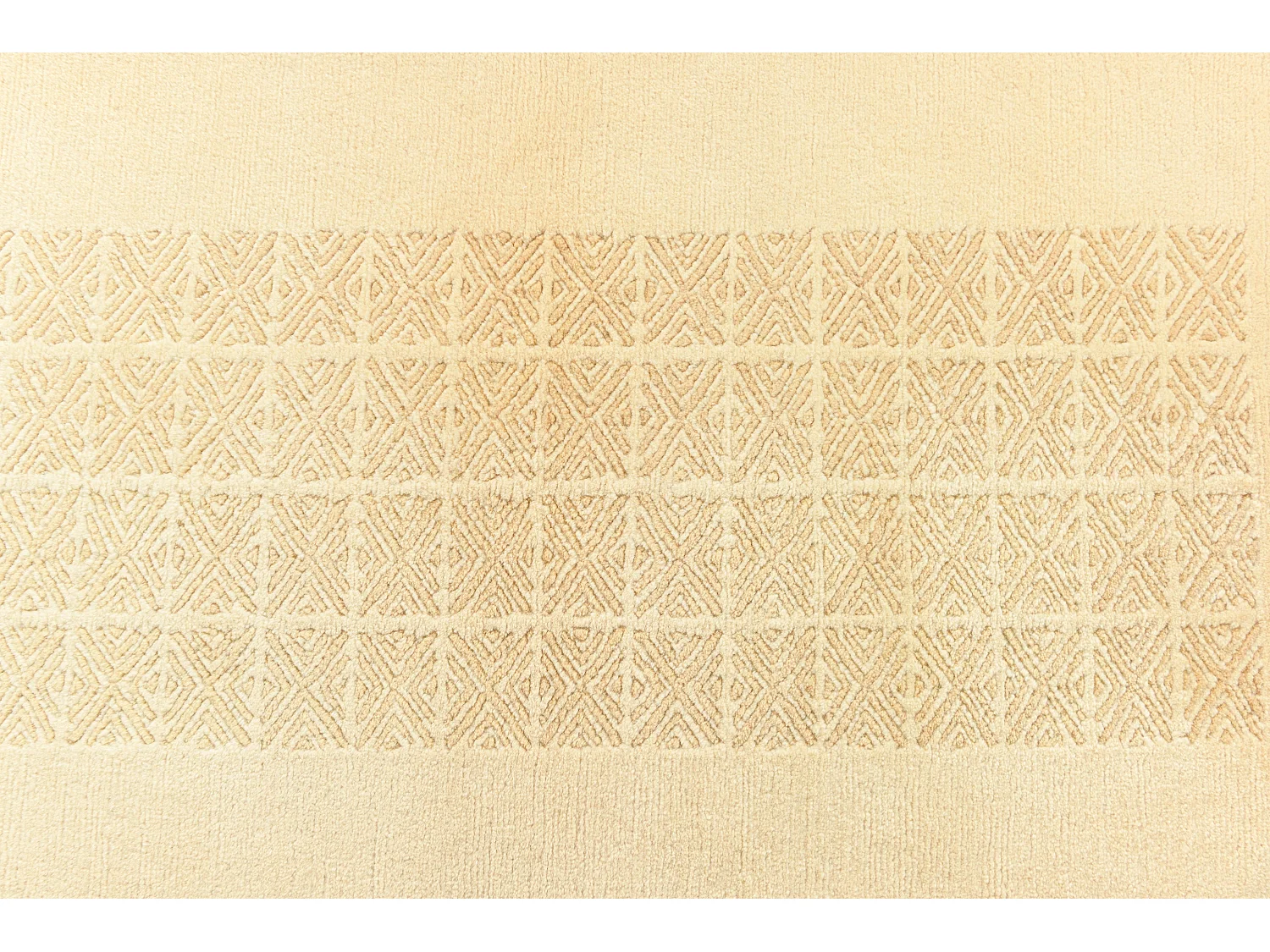 Tapis de couloir en laine 86x297 jaune Darya