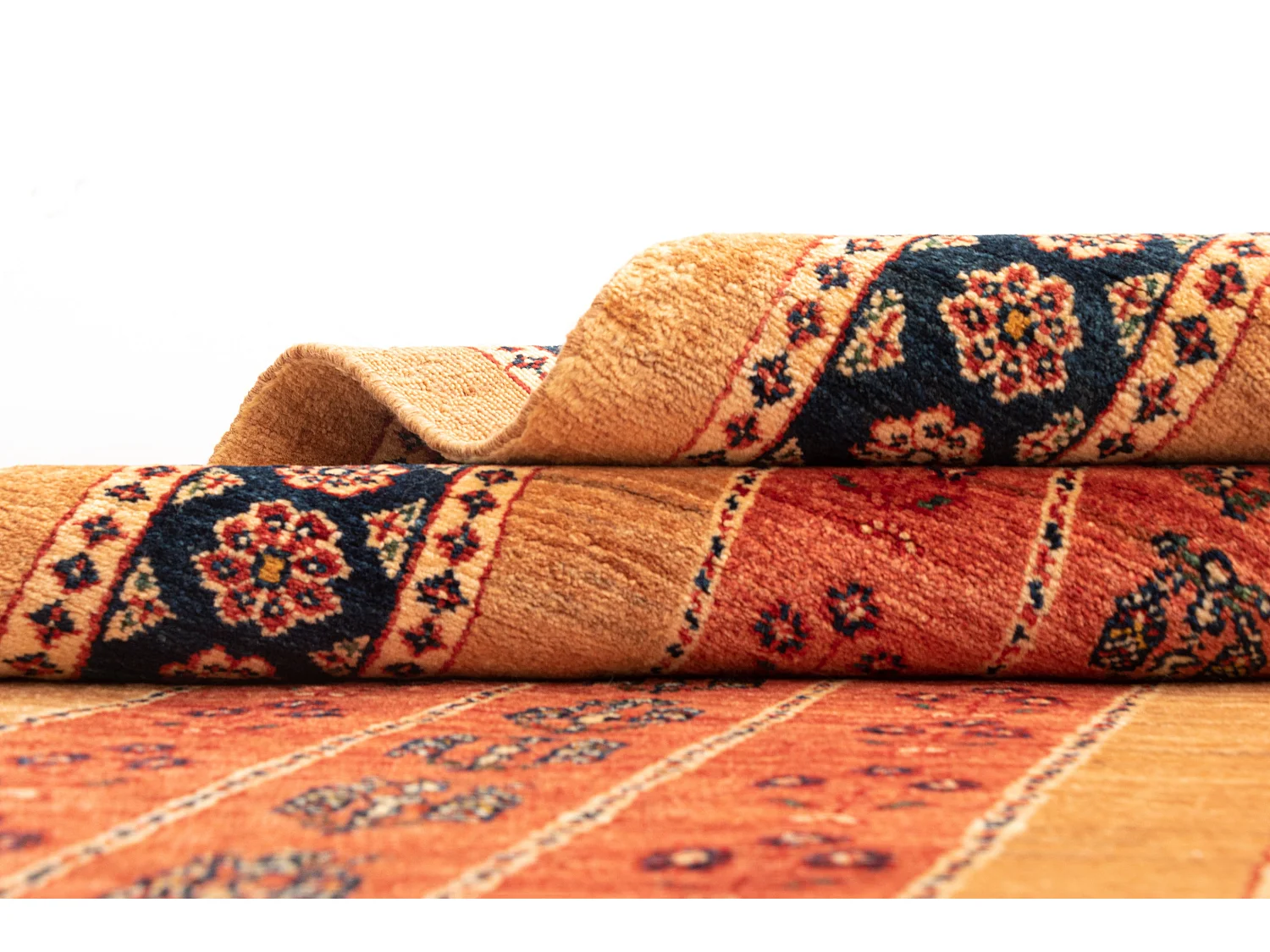 Tapis de couloir en laine 84x206 brun Kashkuli