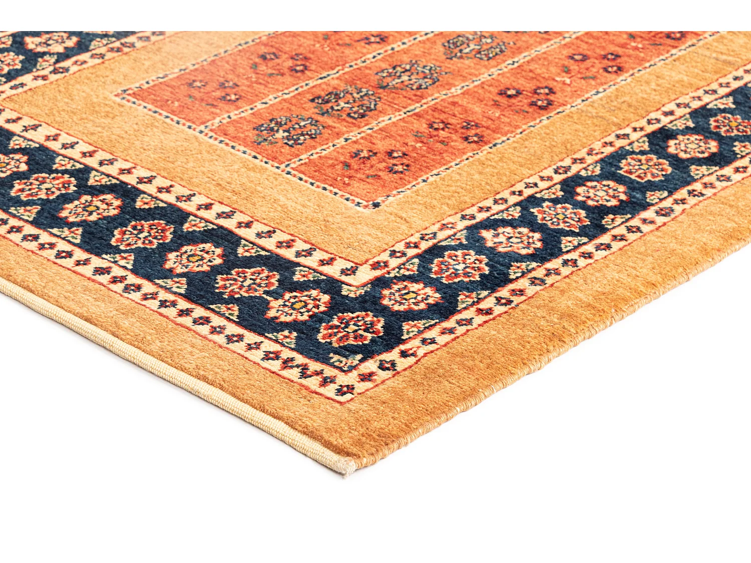Tapis de couloir en laine 84x206 brun Kashkuli