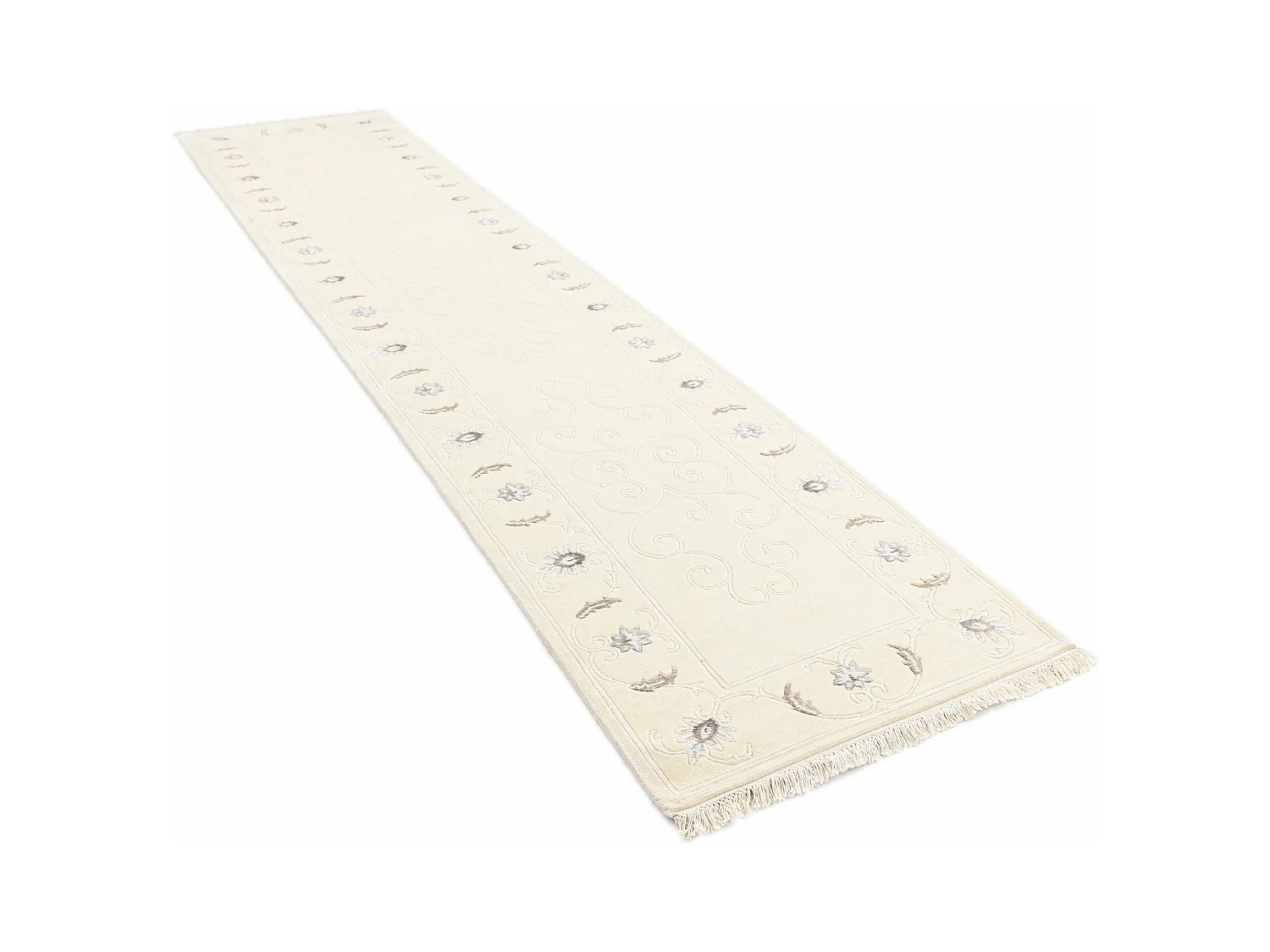 Tappeto per corridoio in lana 84x396 beige Darya