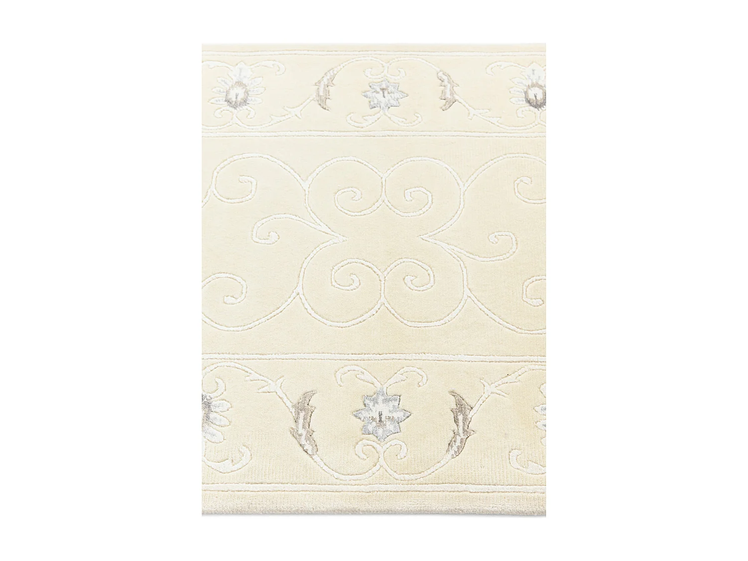Tapis de couloir en laine 84x396 beige Darya