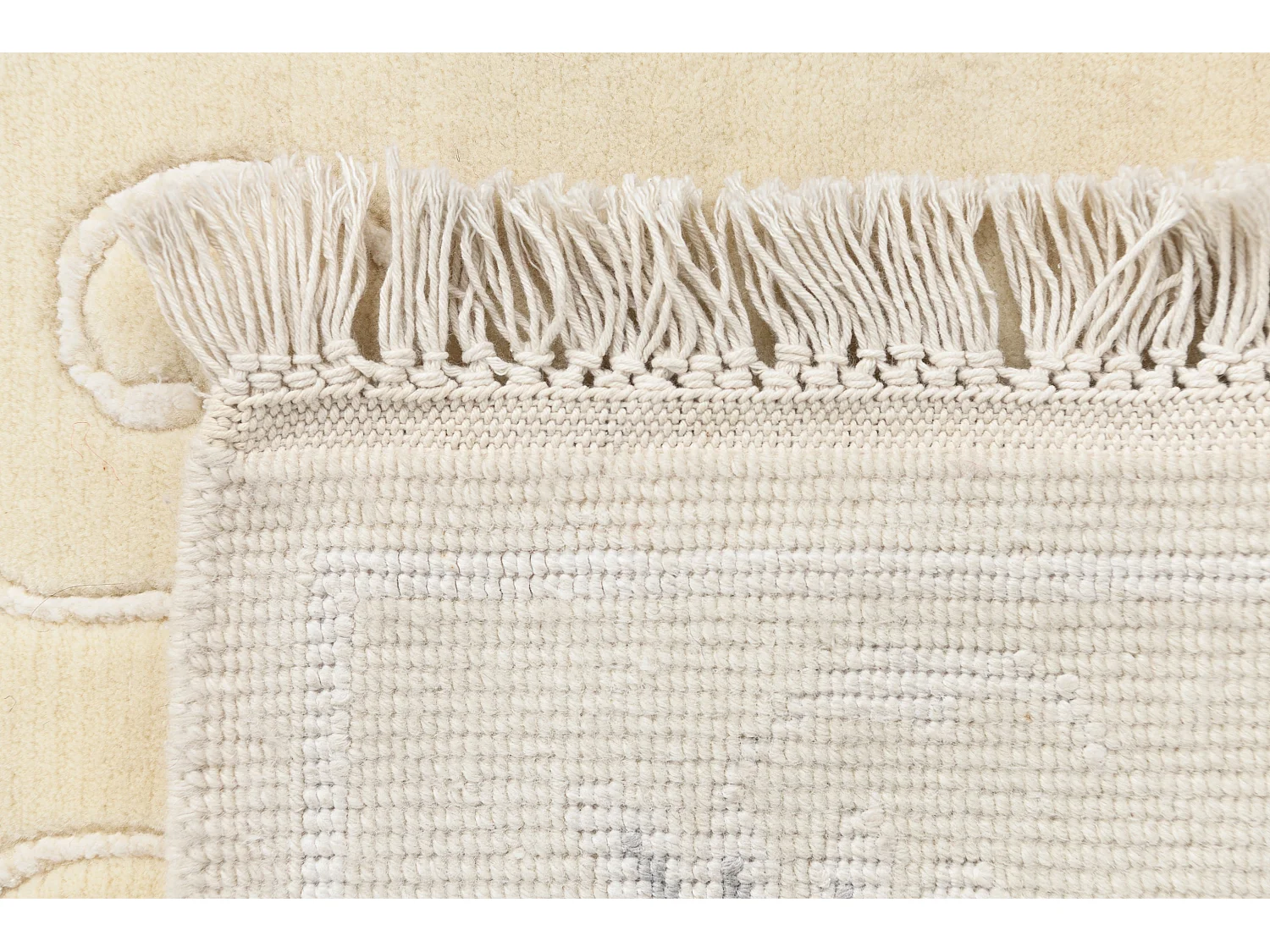 Tapis de couloir en laine 84x396 beige Darya