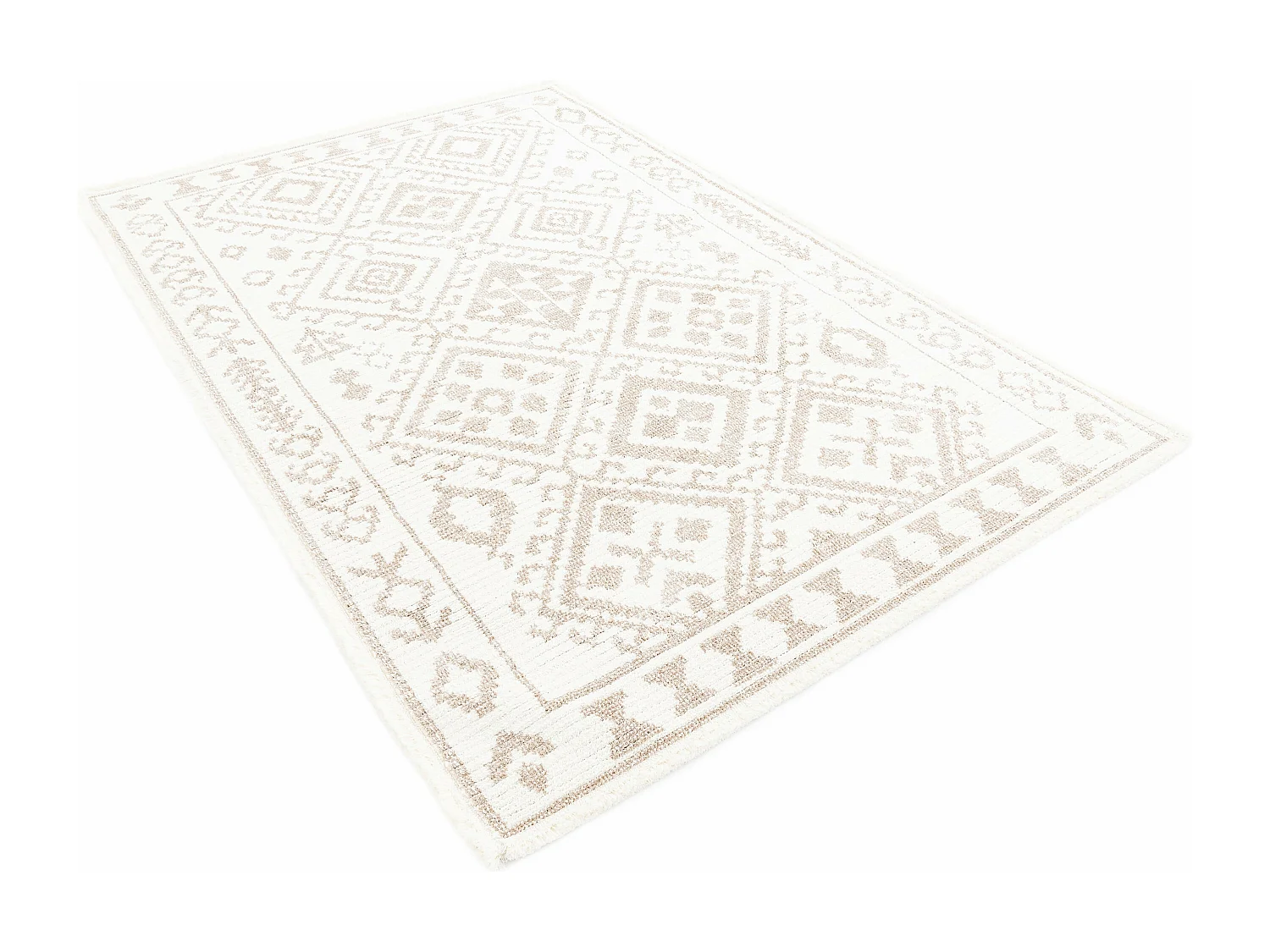 Tapis 125x185 Blanc St. Gallen Folklore