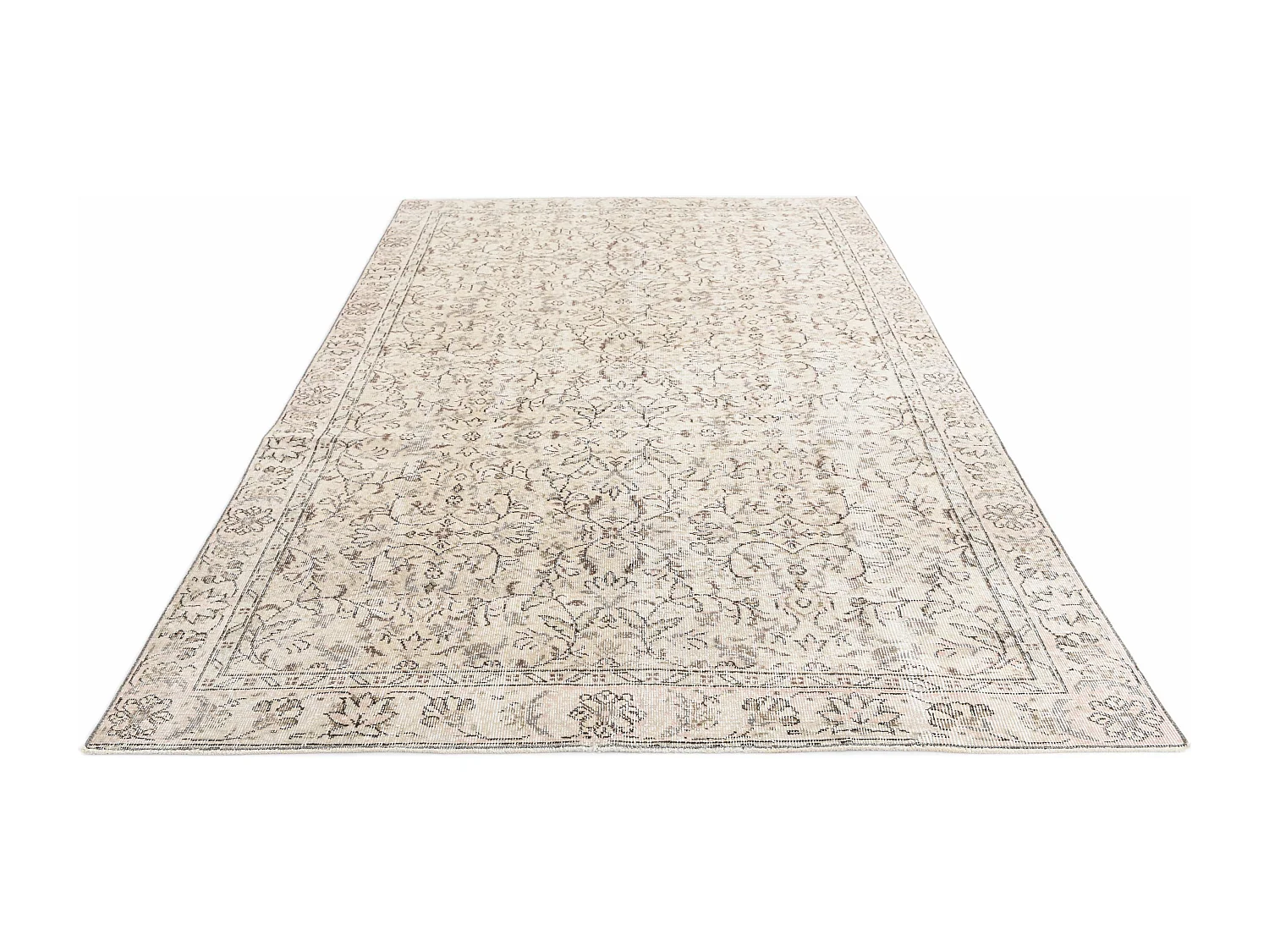 Wollteppich 180x292 Braun Ultra Vintage