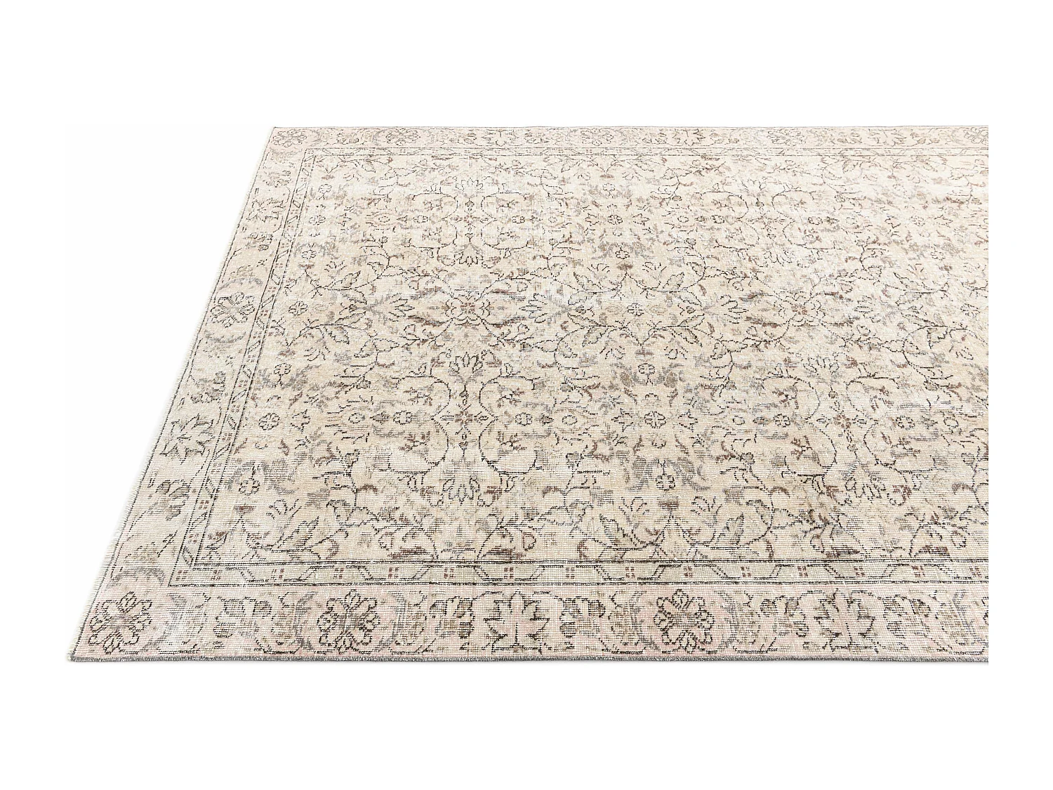 Wollteppich 180x292 Braun Ultra Vintage