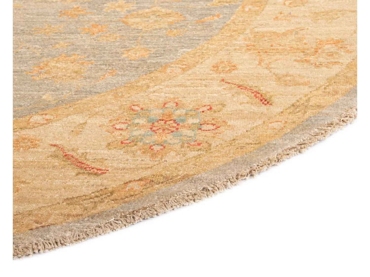 Tapis de laine 198x203 beige Kaizar