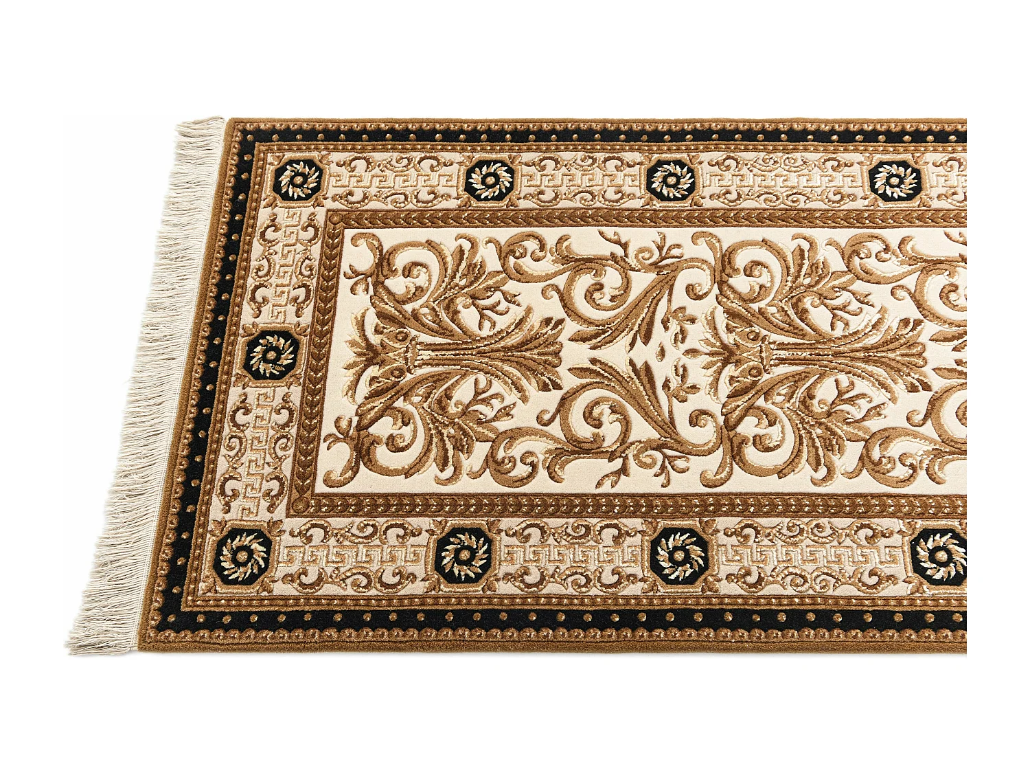 Tappeto per corridoio in lana 84x399 marrone Darya