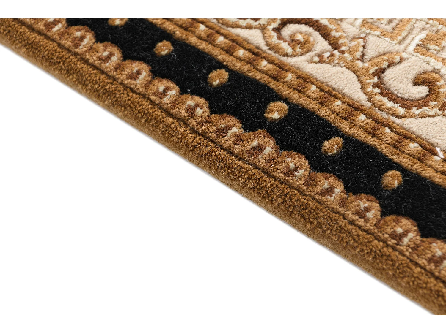 Tappeto per corridoio in lana 84x399 marrone Darya