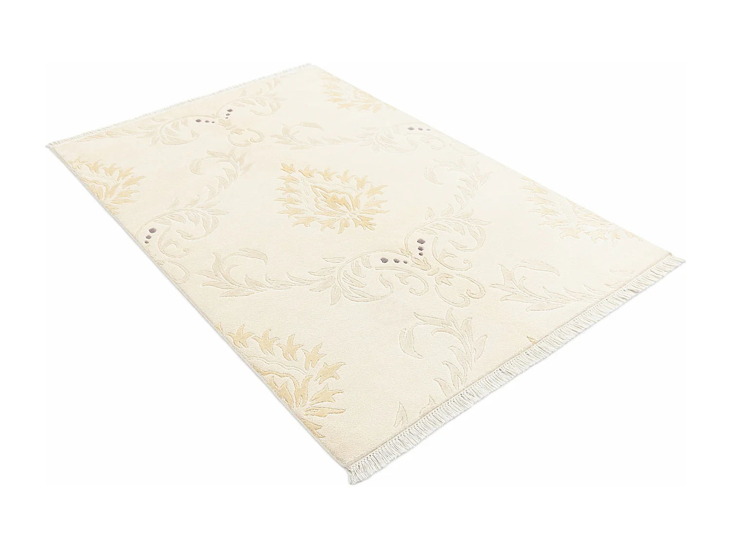 Tapis de laine 119x180 beige Darya