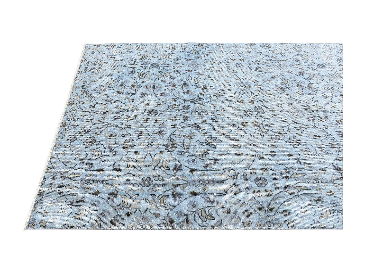 Wollteppich 130x257 Blau Ultra Vintage