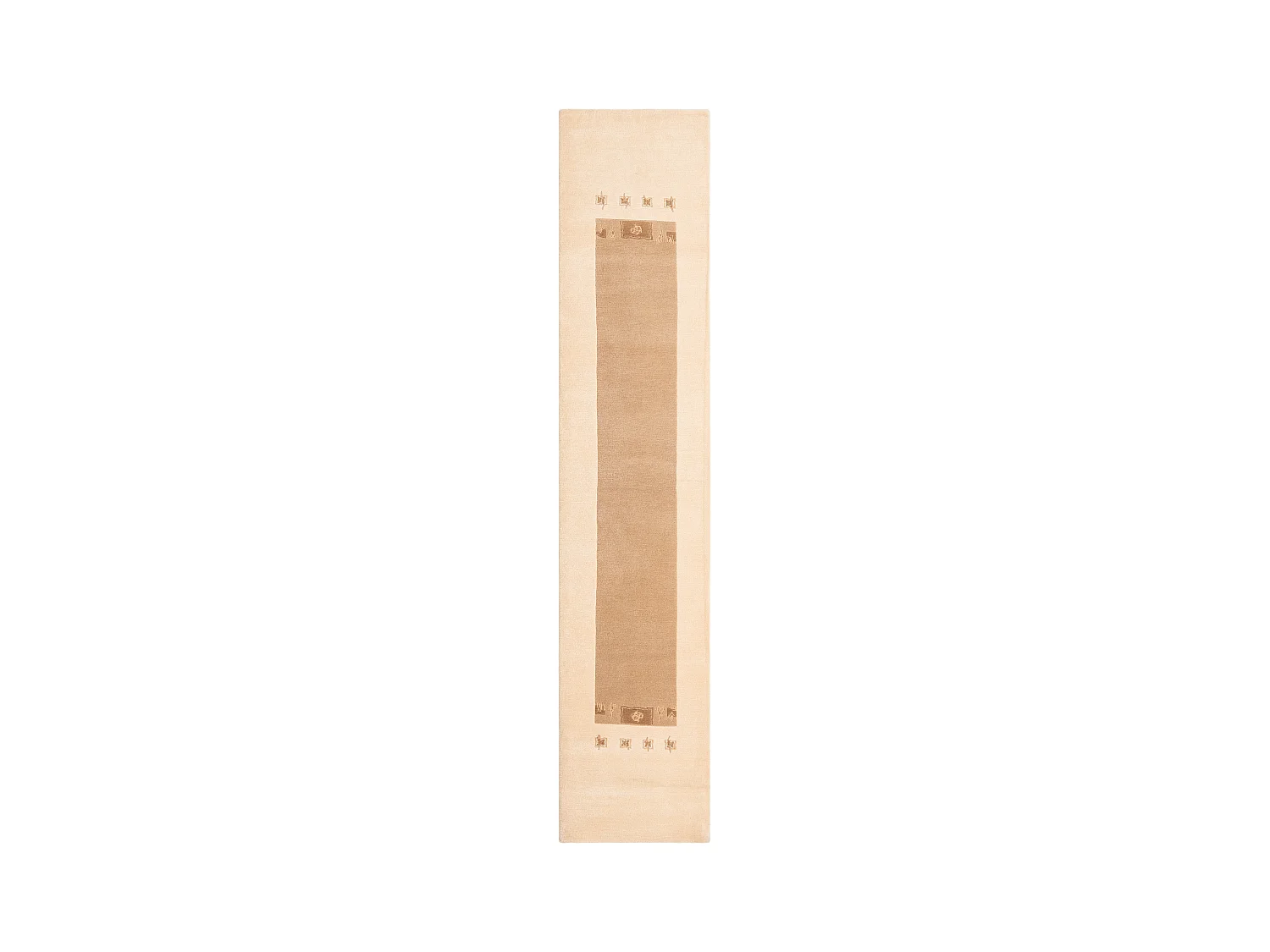 Tapis de couloir en laine 79x396 beige Darya