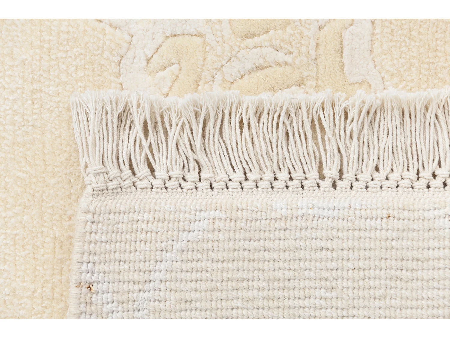 Tapis de couloir en laine 84x401 beige Darya