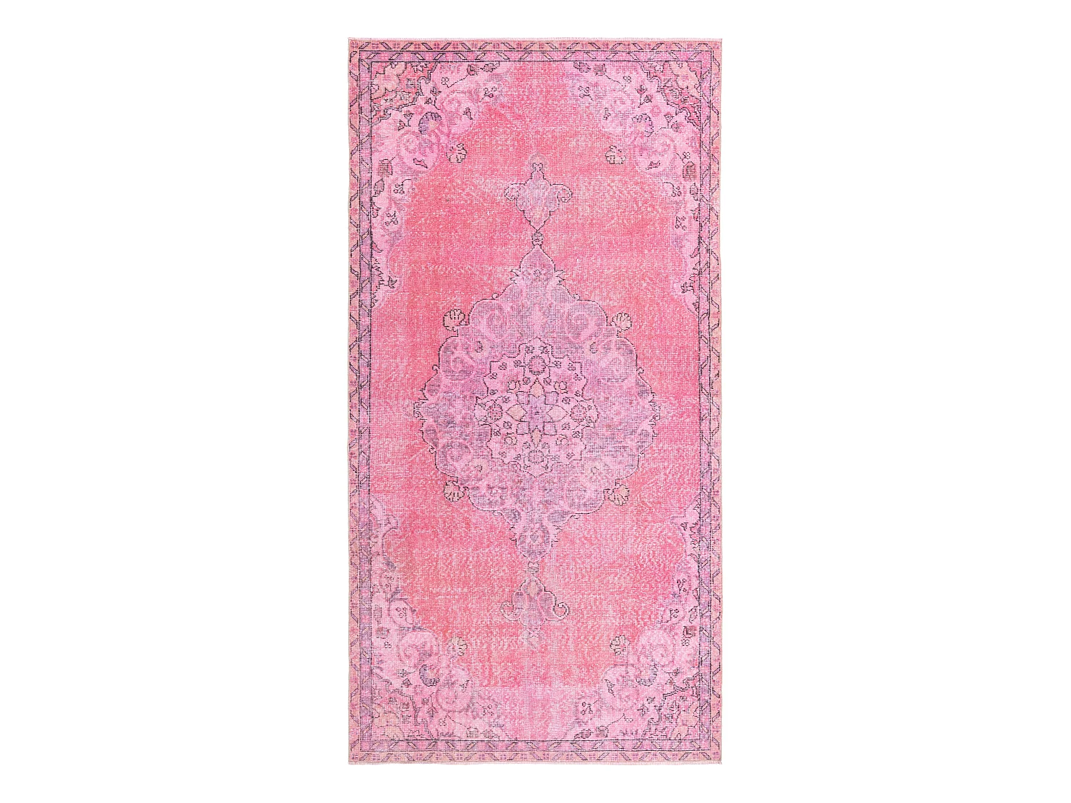 Tapis de laine 152x297 rose Ultra Vintage
