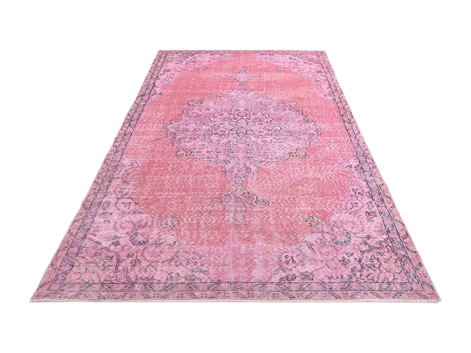 Tapis de laine 152x297 rose Ultra Vintage