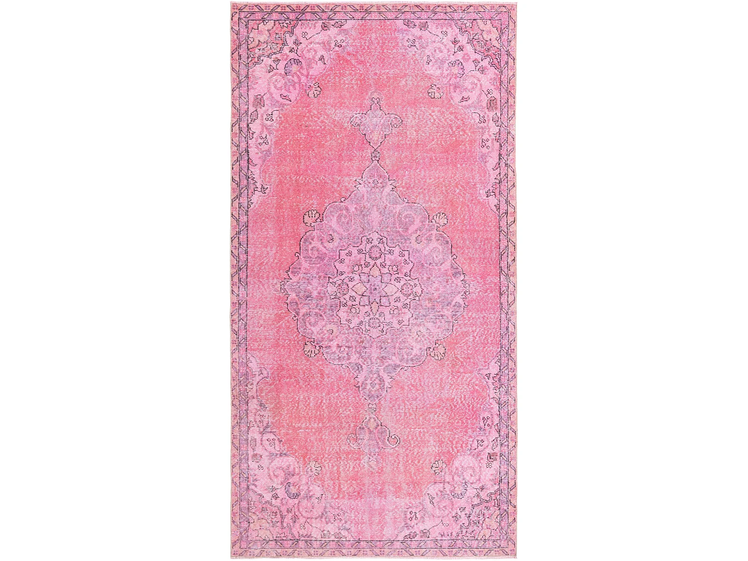 Tapis de laine 152x297 rose Ultra Vintage