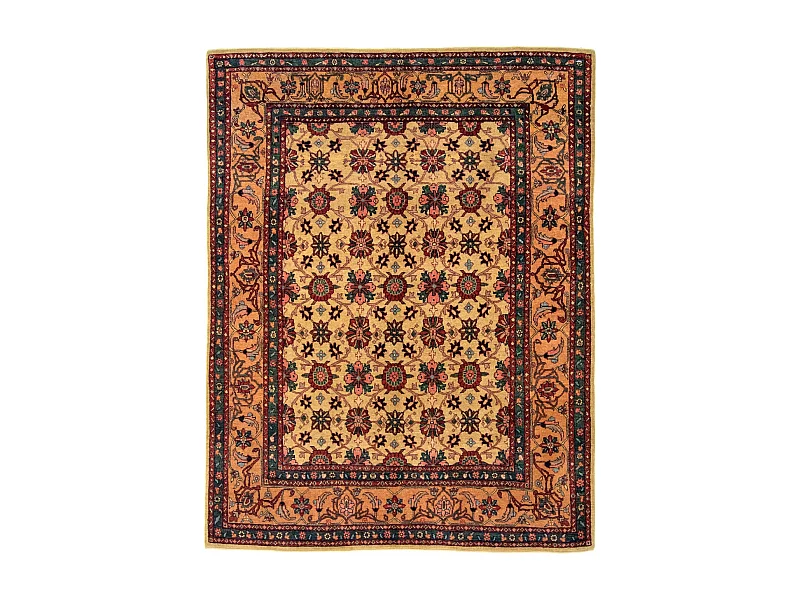 Tappeto in lana 162x216 beige Kashkuli