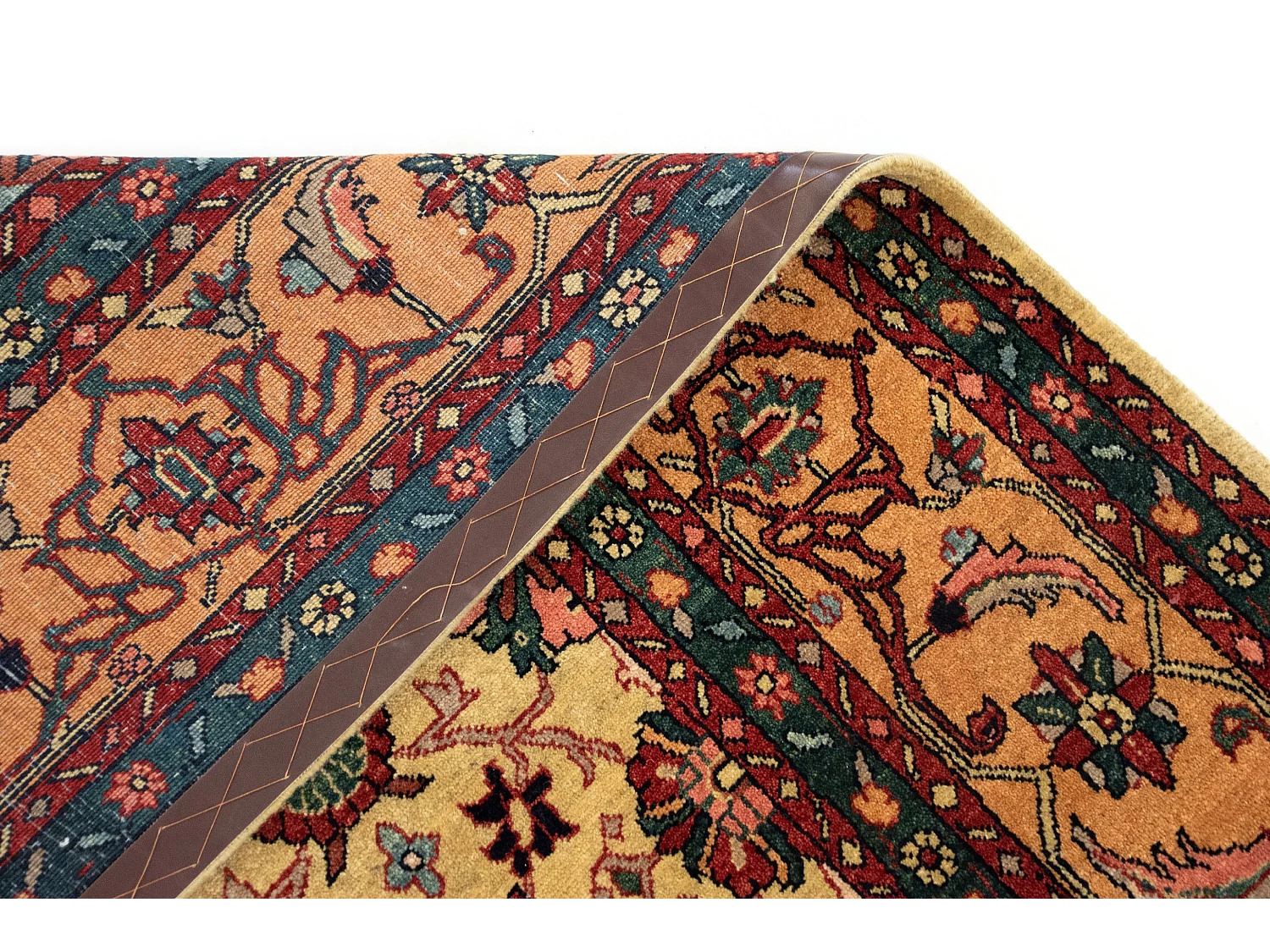 Tapis de laine 162x216 beige Kashkuli