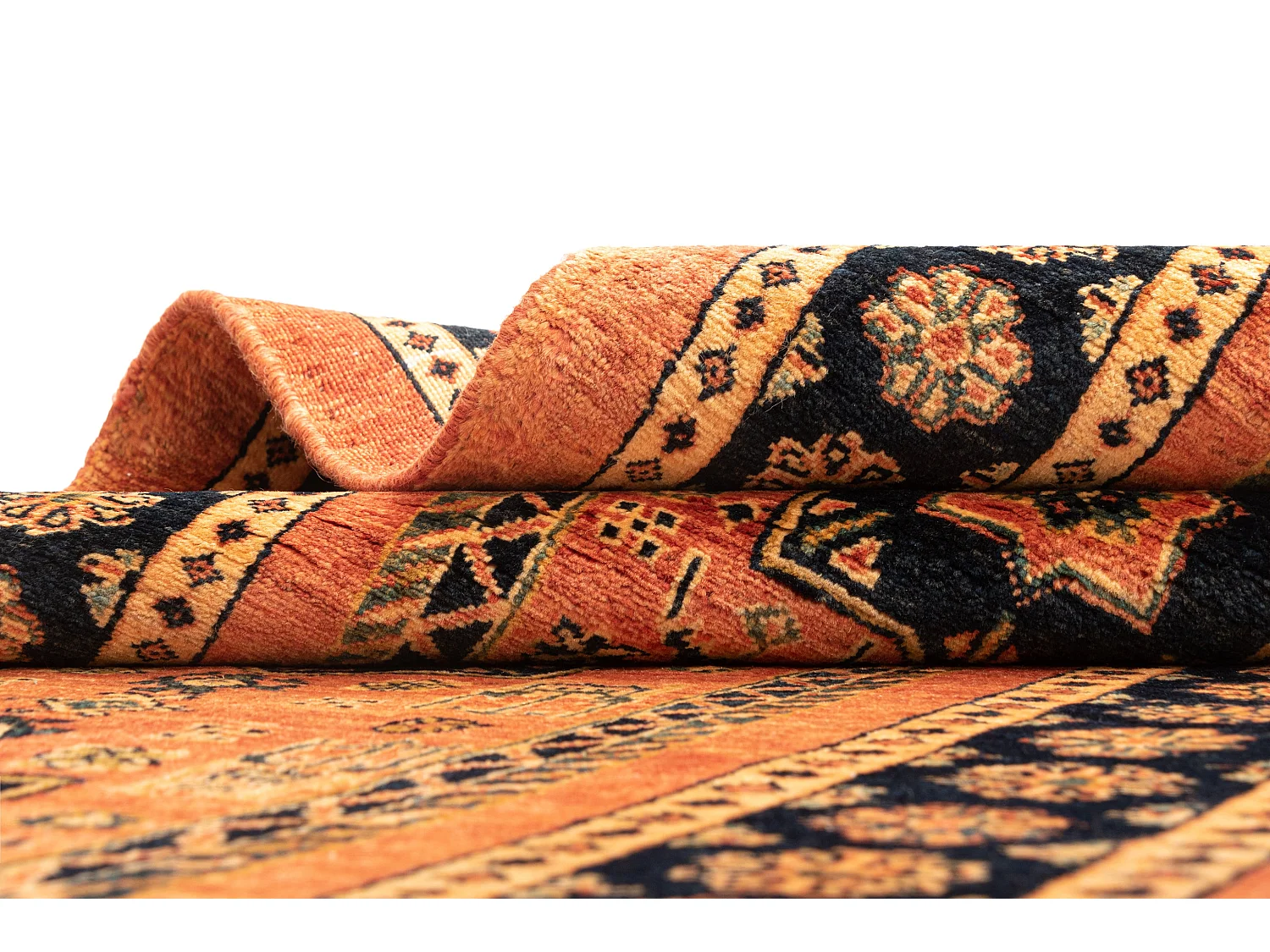 Loper-Woltapijt 204x85 Oranje Kashkuli