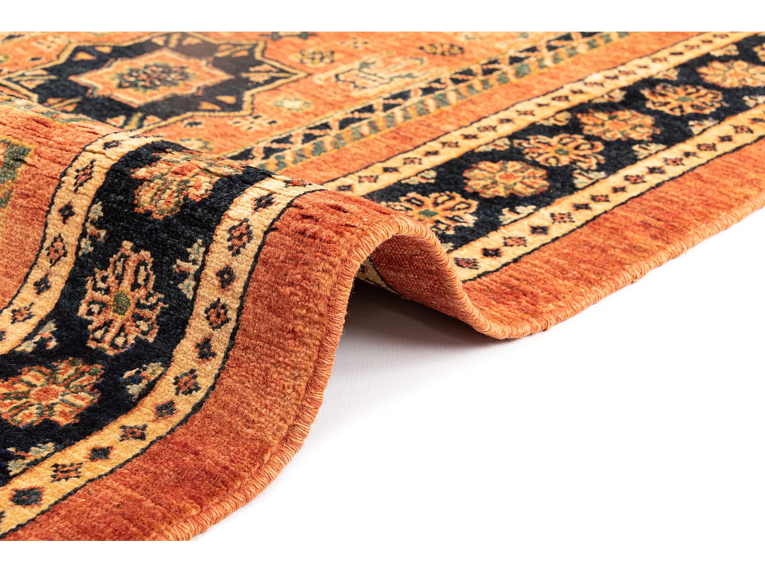 Loper-Woltapijt 204x85 Oranje Kashkuli