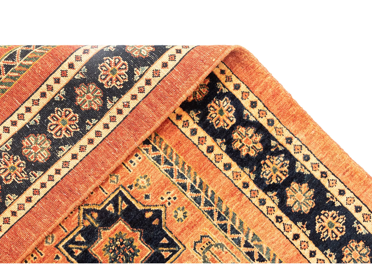 Loper-Woltapijt 204x85 Oranje Kashkuli