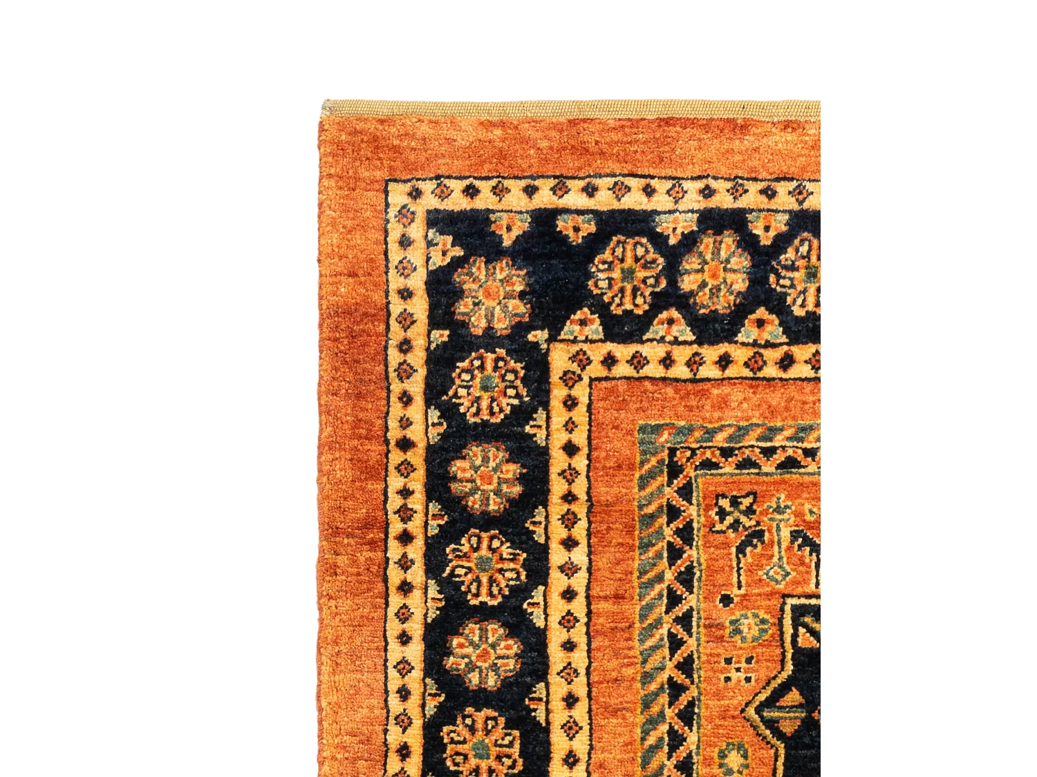 Loper-Woltapijt 204x85 Oranje Kashkuli