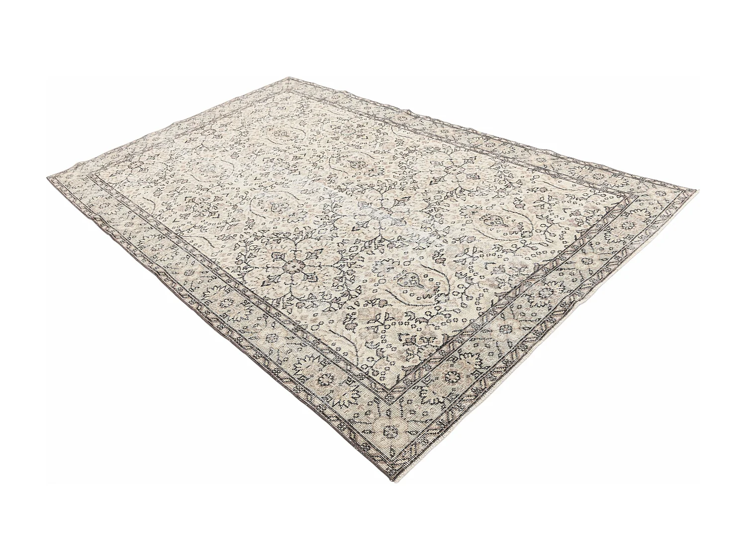 Wollteppich 165x264 Beige Ultra Vintage