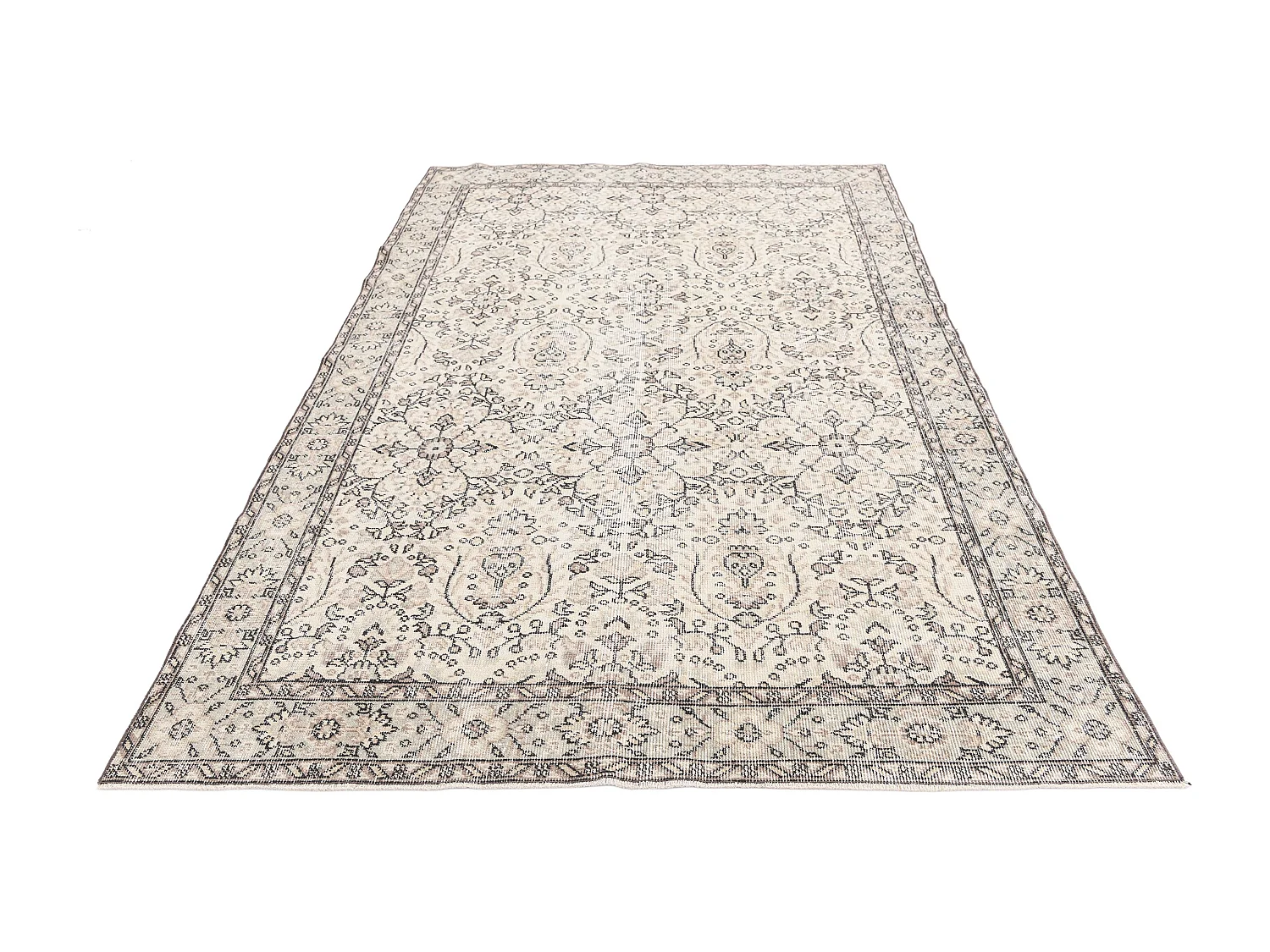 Wollteppich 165x264 Beige Ultra Vintage