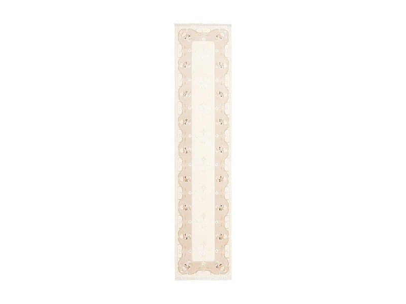 Läufer-Wollteppich 89x399 Beige Darya