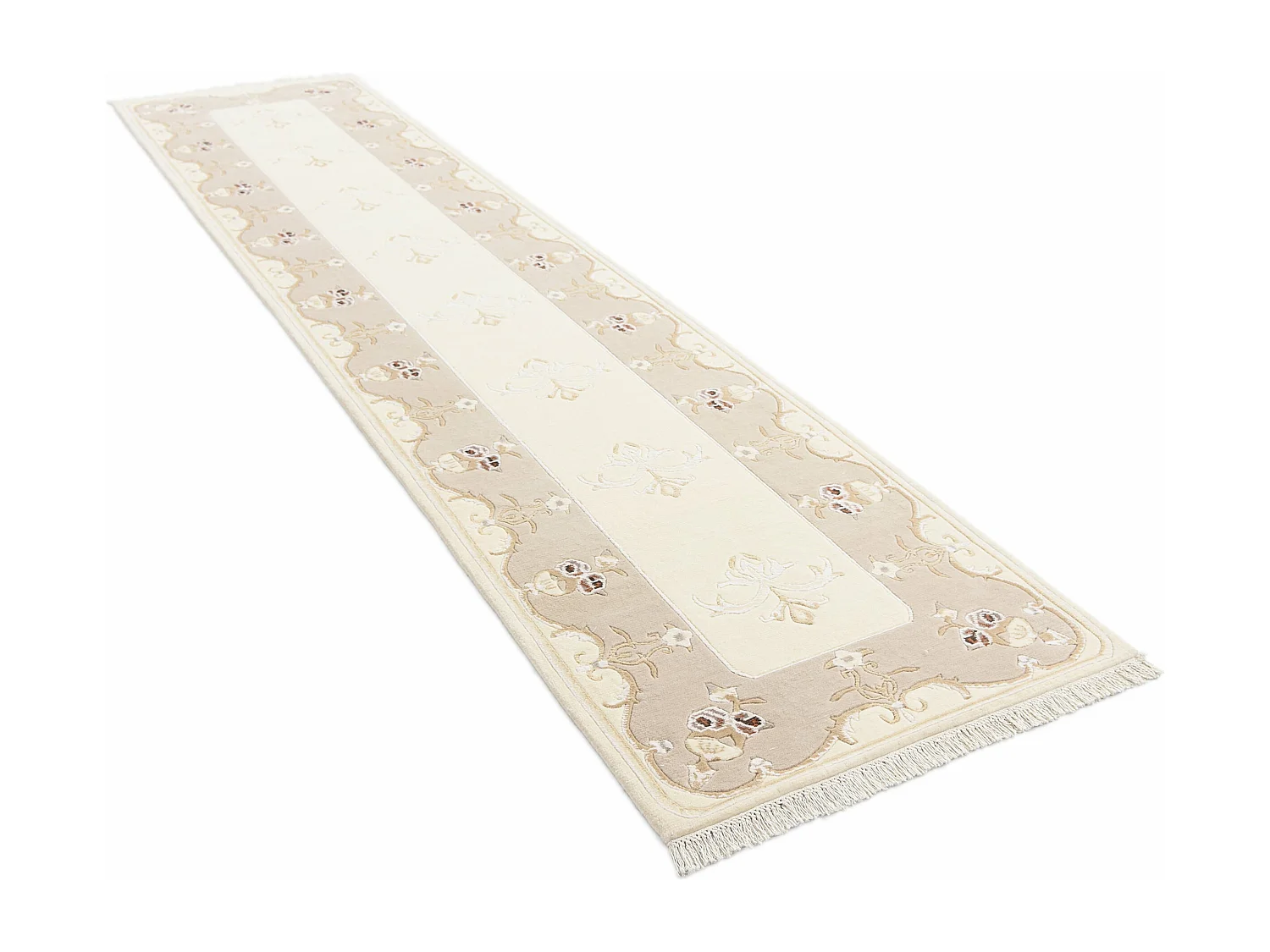 Tappeto per corridoio in lana 89x399 beige Darya