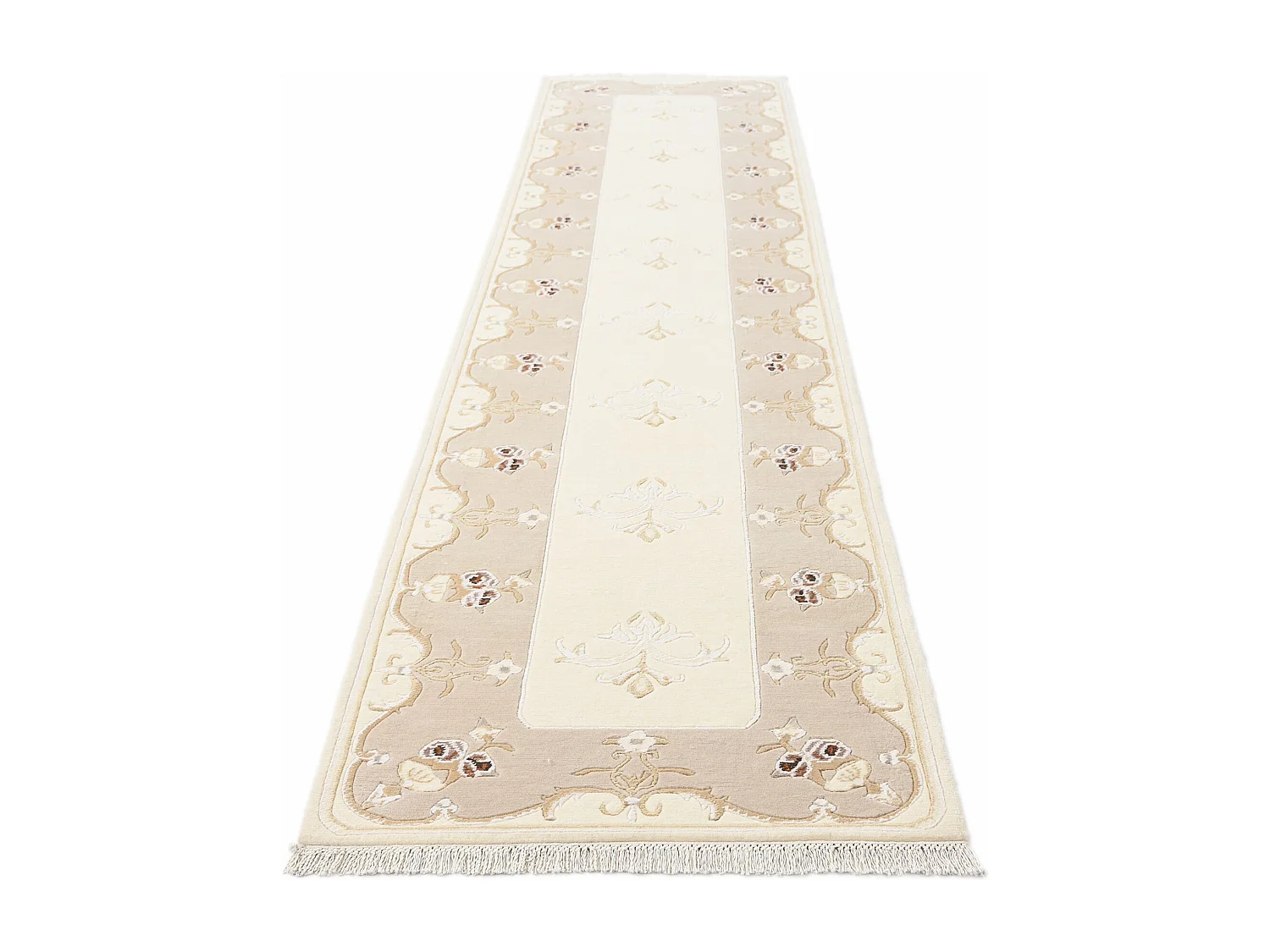 Tappeto per corridoio in lana 89x399 beige Darya