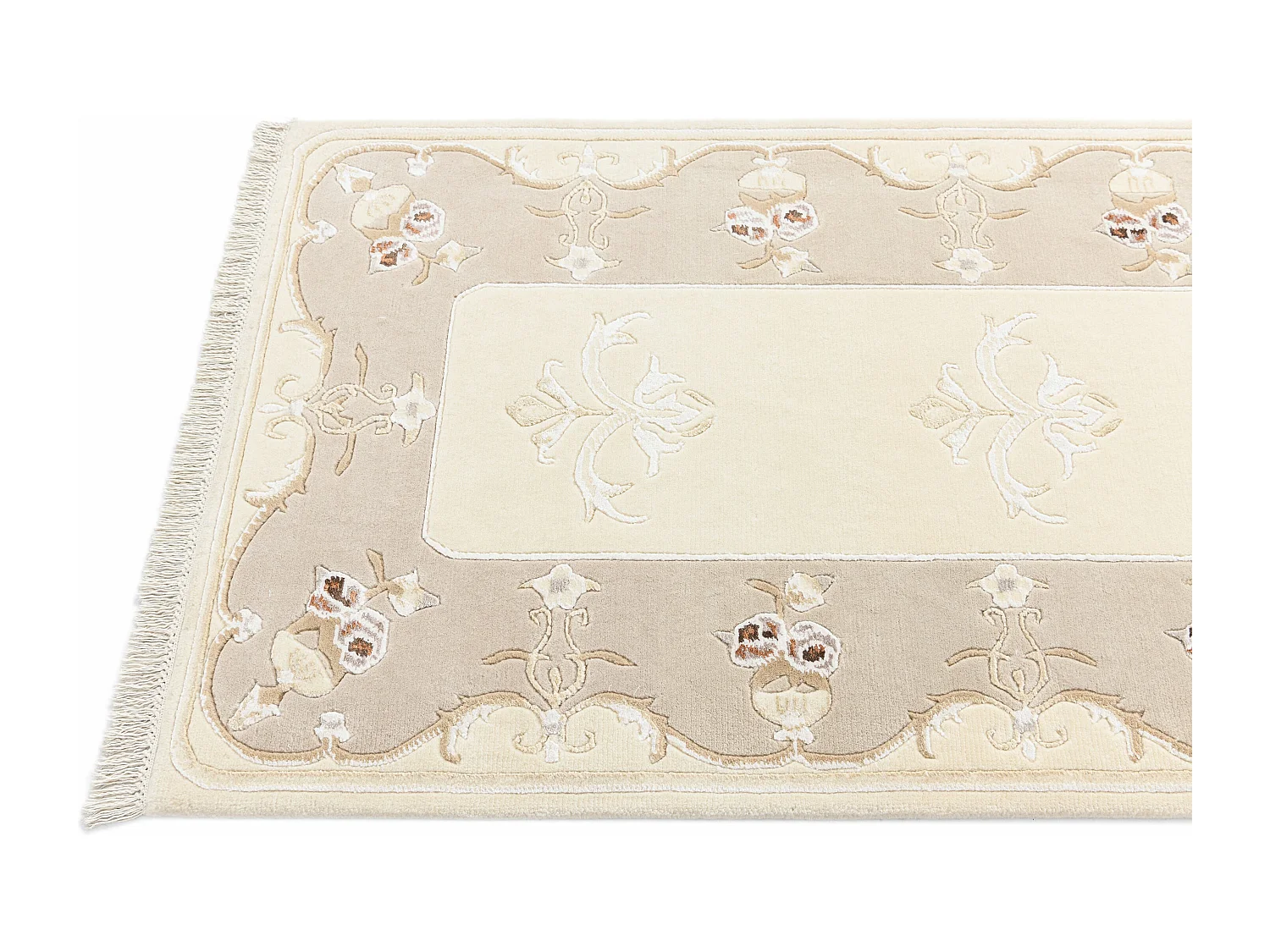 Tappeto per corridoio in lana 89x399 beige Darya