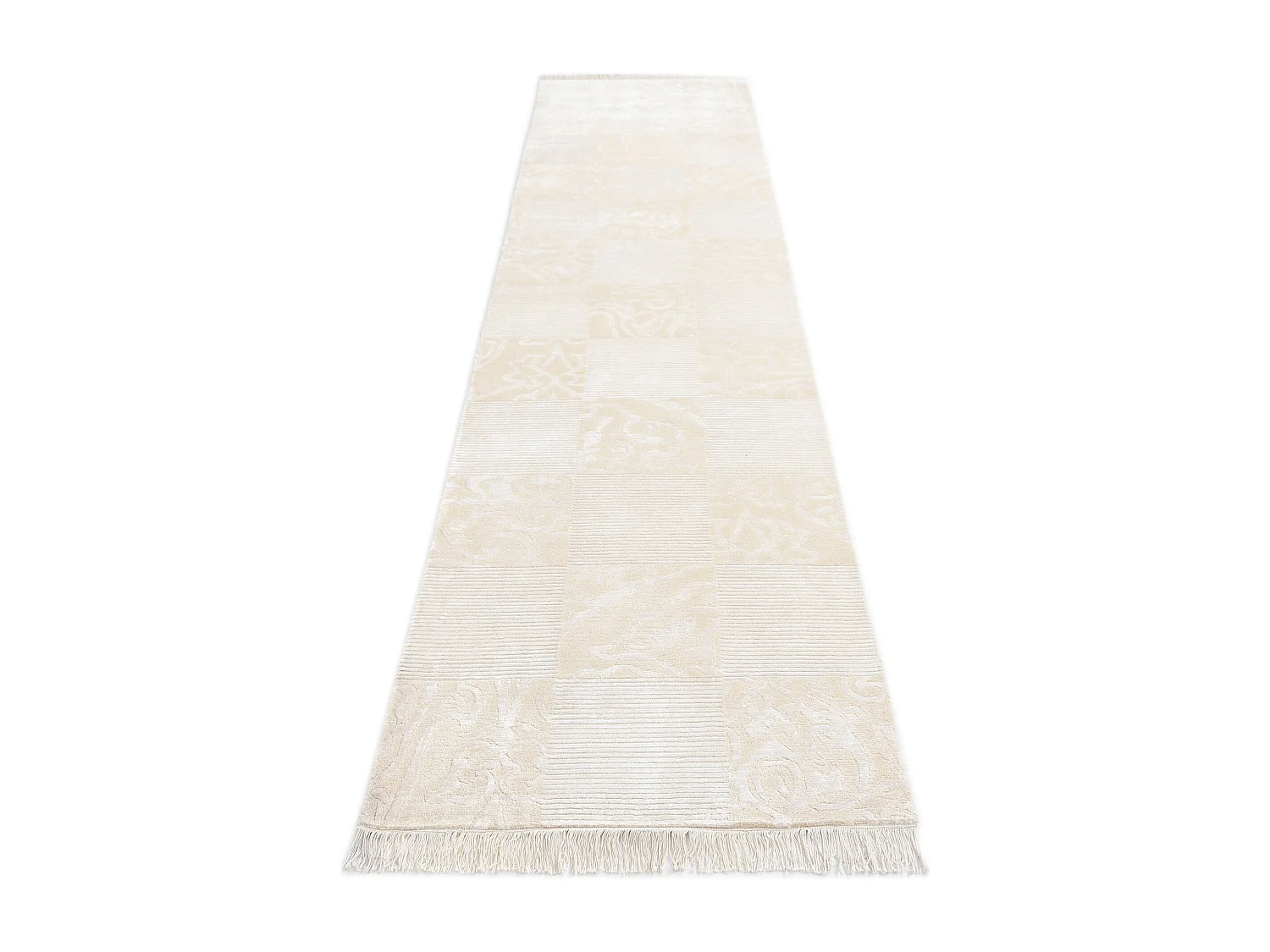 Tappeto per corridoio in lana 79x389 beige Darya