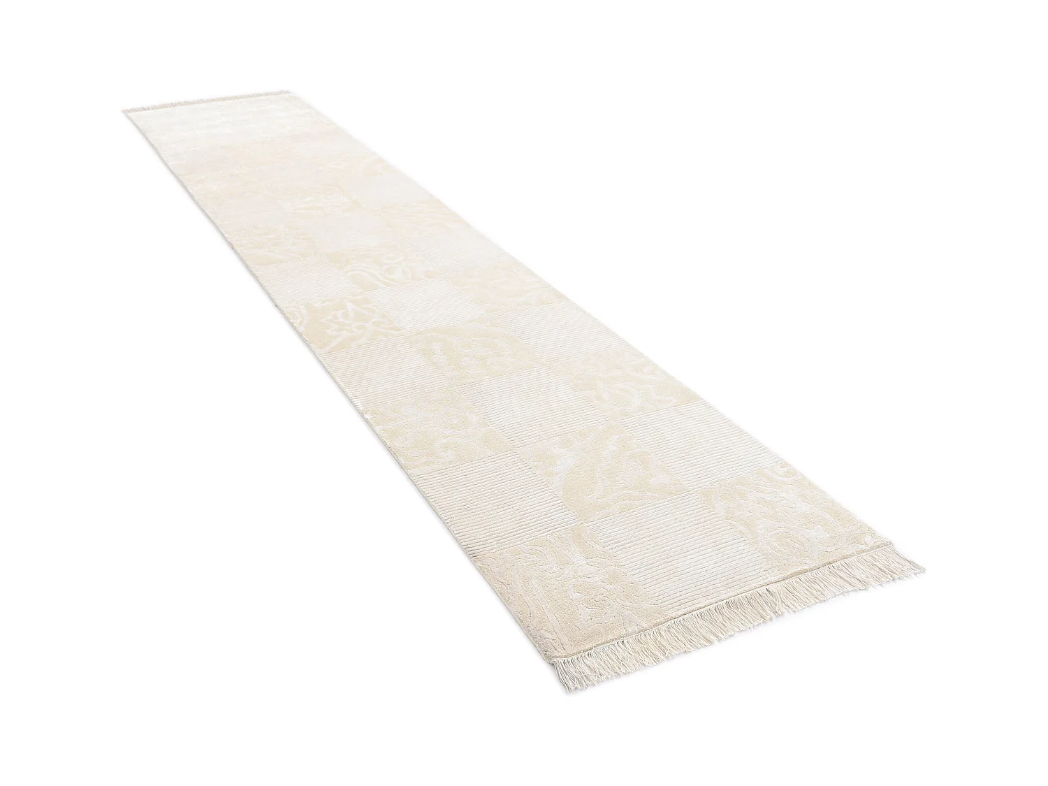 Tapis de couloir en laine 79x389 beige Darya