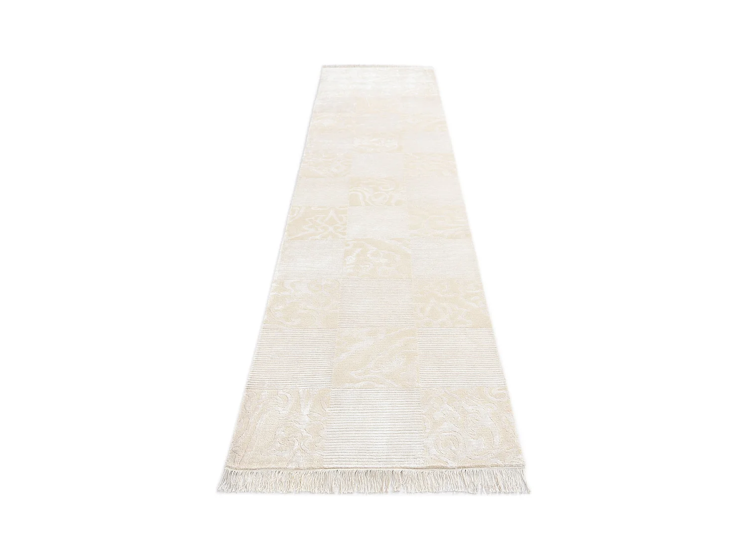 Tapis de couloir en laine 79x389 beige Darya