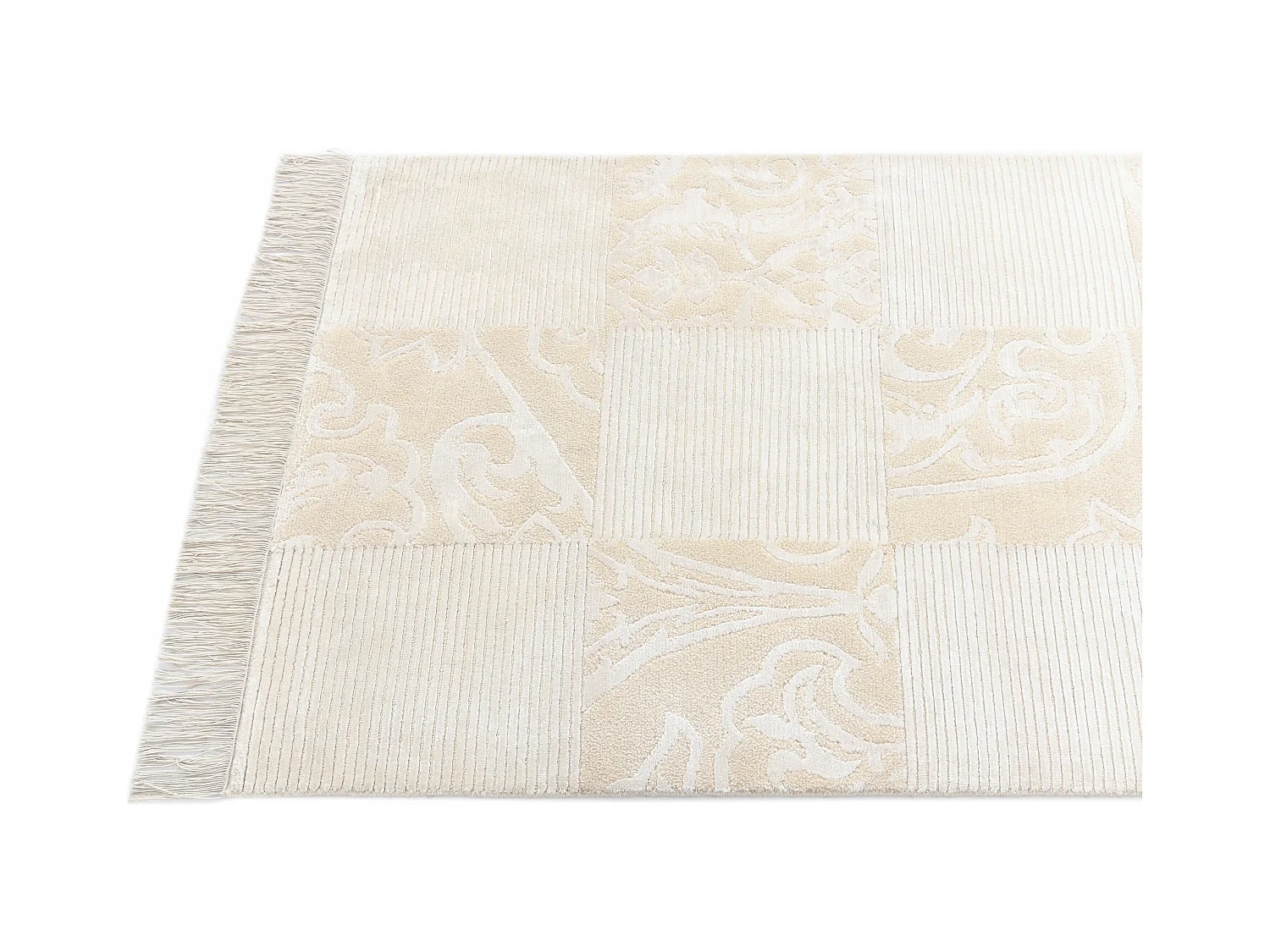 Tapis de couloir en laine 79x389 beige Darya
