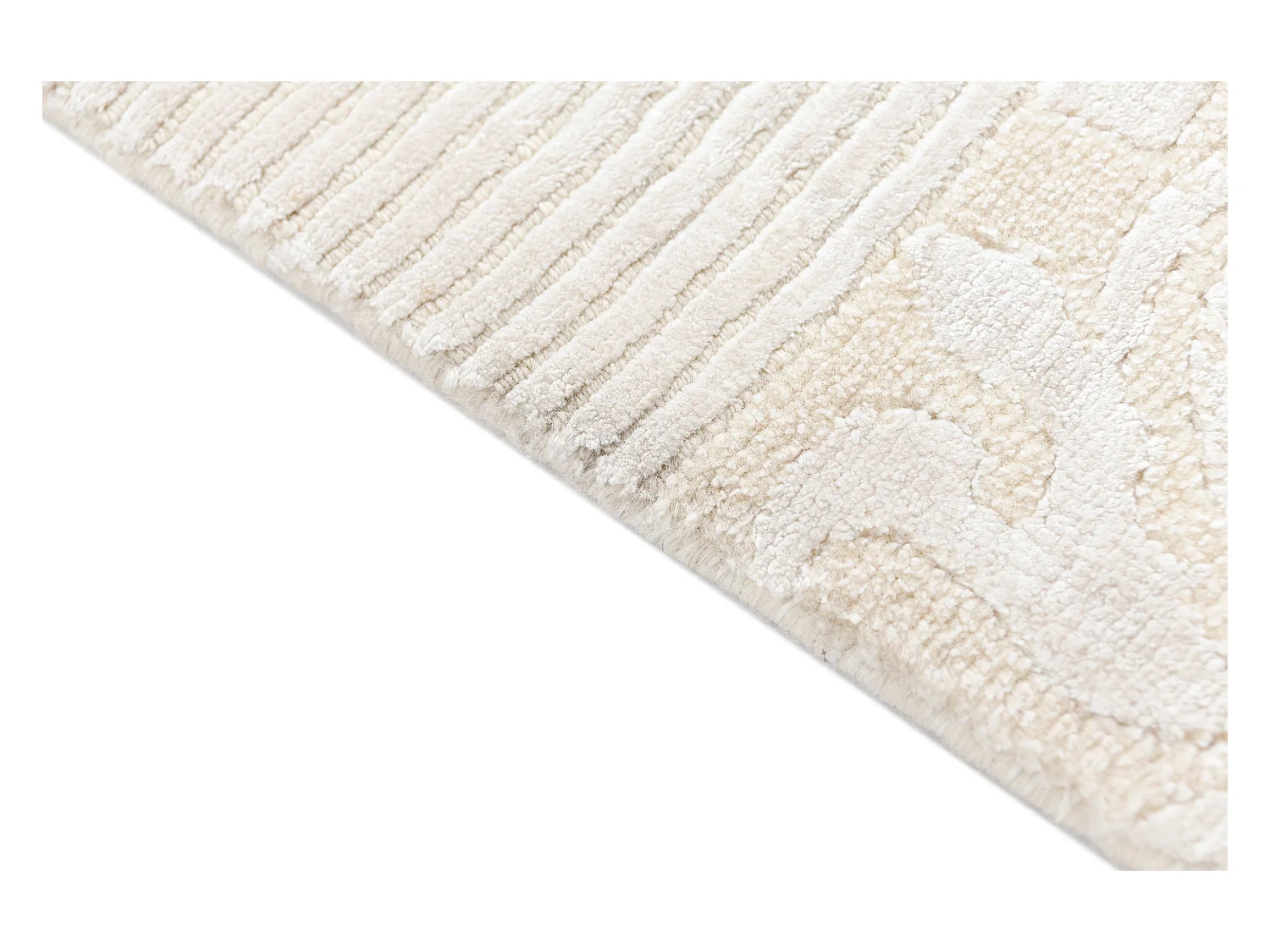 Tapis de couloir en laine 79x389 beige Darya