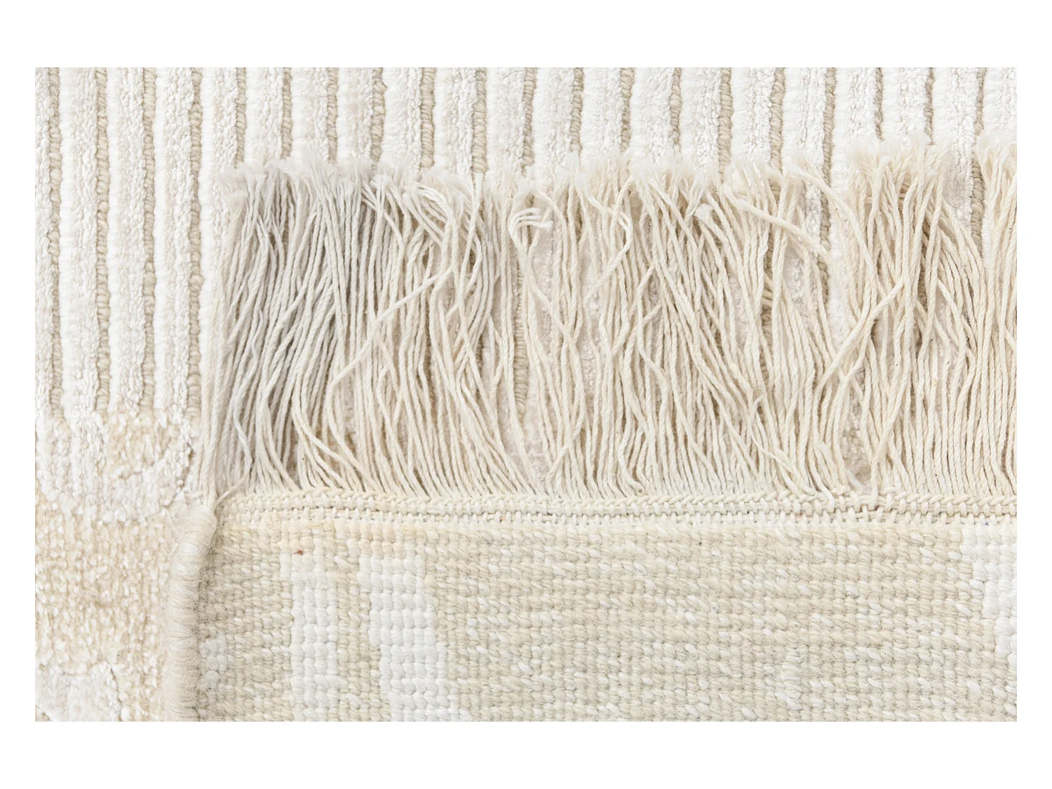 Tapis de couloir en laine 79x389 beige Darya
