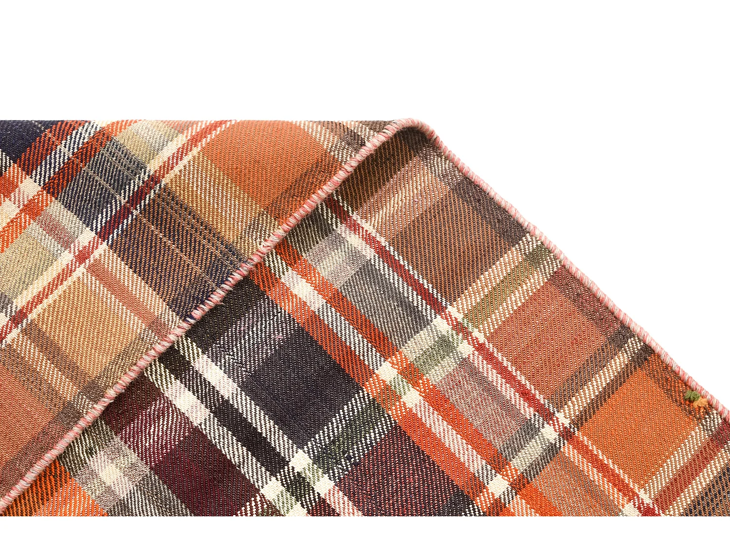 Tapis de laine 165x214 orange Jajim