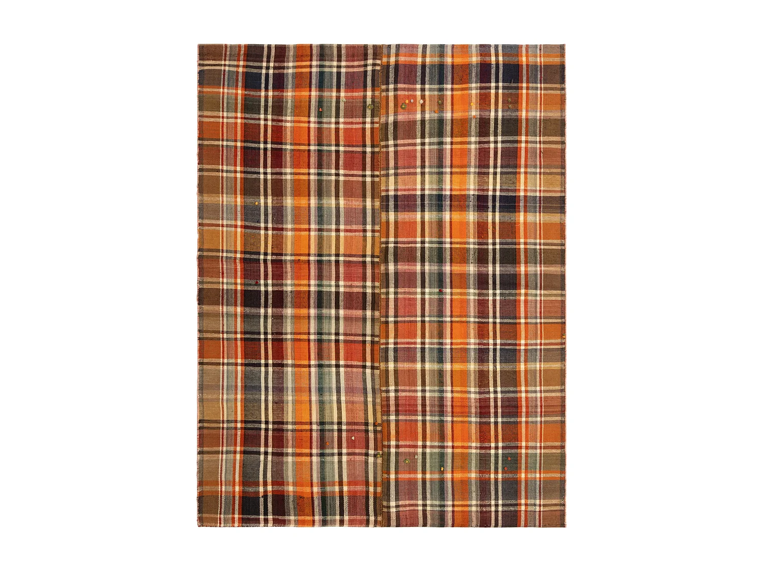 Tapis de laine 165x214 orange Jajim