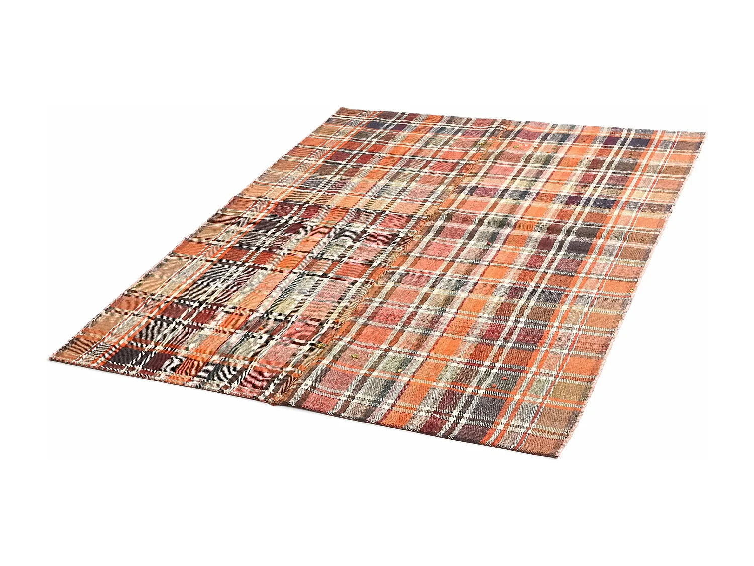 Tappeto in lana 165x214 arancia Jajim