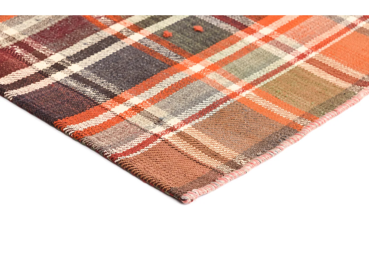 Tappeto in lana 165x214 arancia Jajim