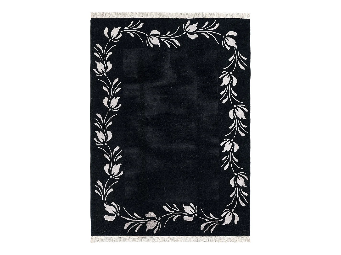 Tapis de laine 150x206 noir Darya