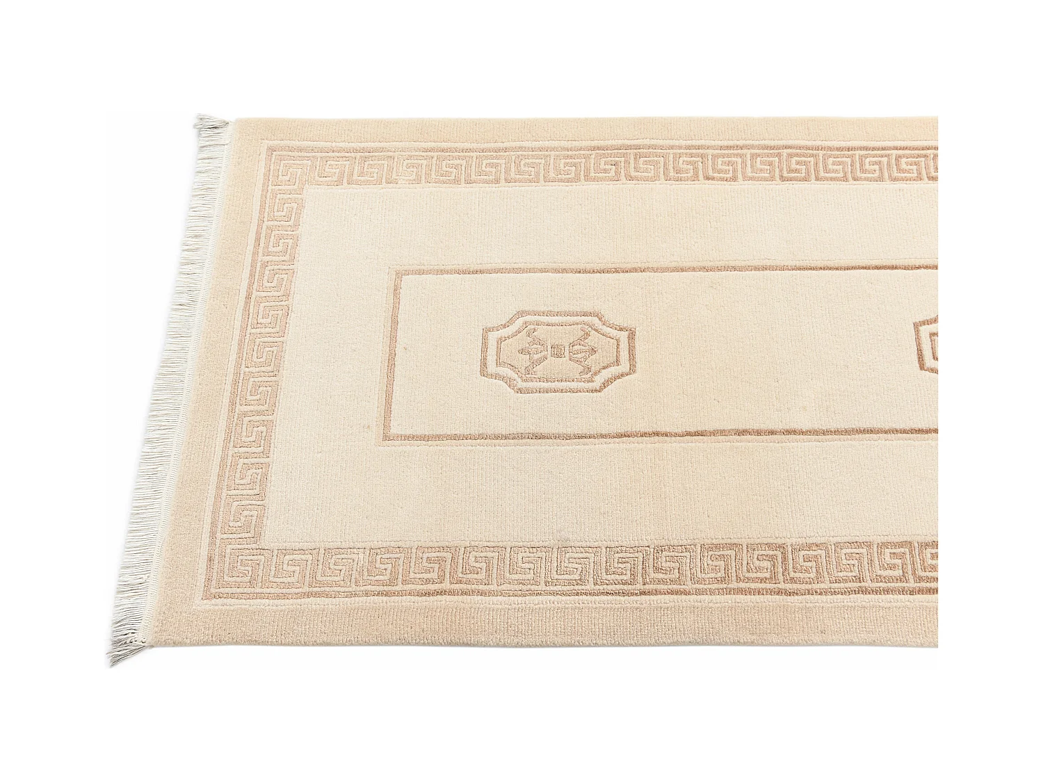 Tapis de couloir en laine 84x300 brun Darya