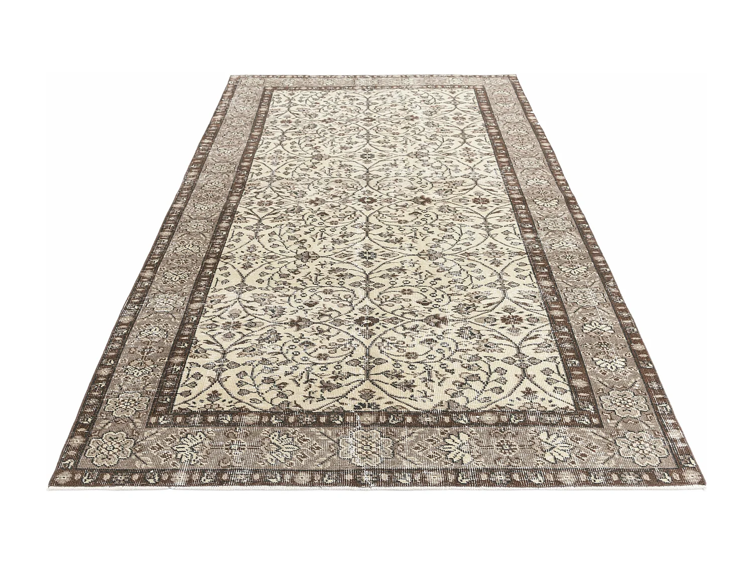 Tappeto in lana 150x249 beige Ultra Vintage