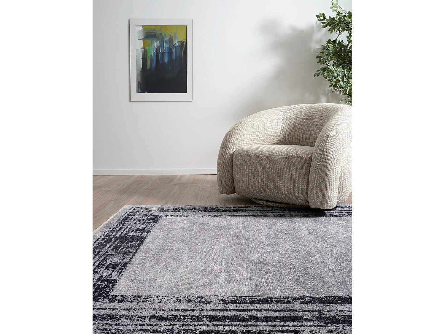 Tapijt 185x120 Grijs Kriens Stella